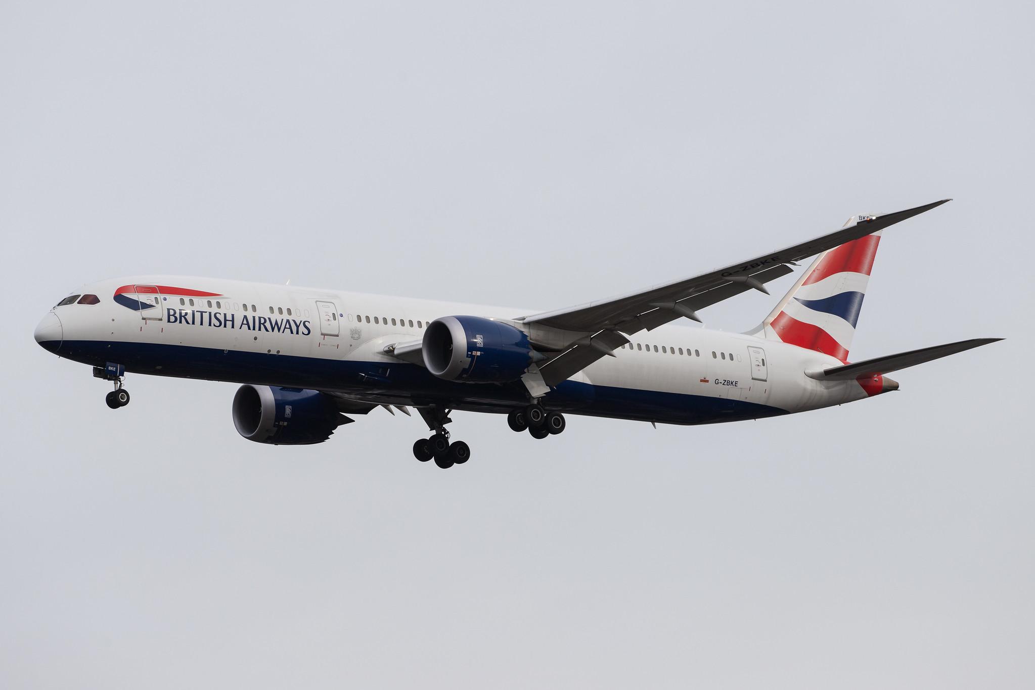 London Heathrow Airport: British Airways (BA / BAW) |  Boeing 787-9 Dreamliner B789 | G-ZBKE | MSN 38620