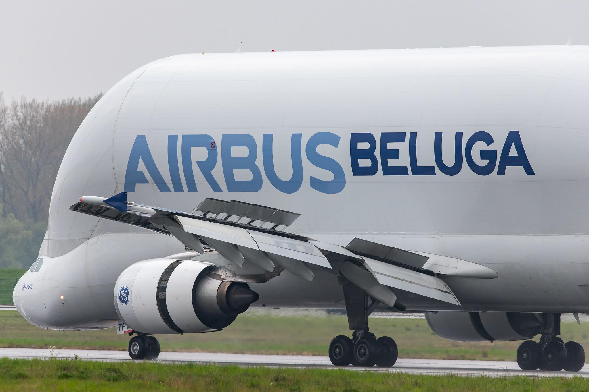 Flugplatz Hamburg-Finkenwerder: Airbus Transport International (4Y / BGA) |  Airbus A300-608ST Beluga A3ST | F-GSTF | MSN 796