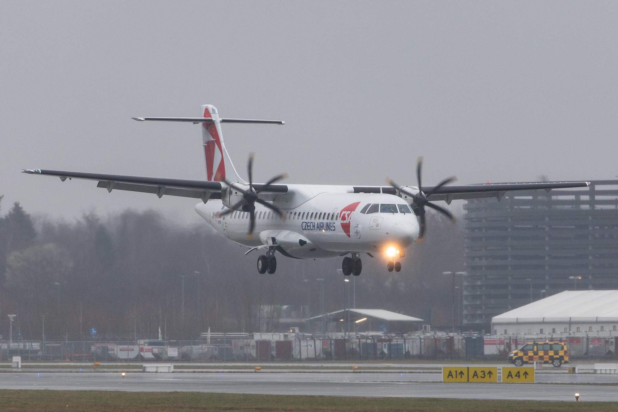 Hamburg Airport Apron: Czech Airlines (OK / CSA) |  ATR 72-500 AT75 | OK-NFU | MSN 789