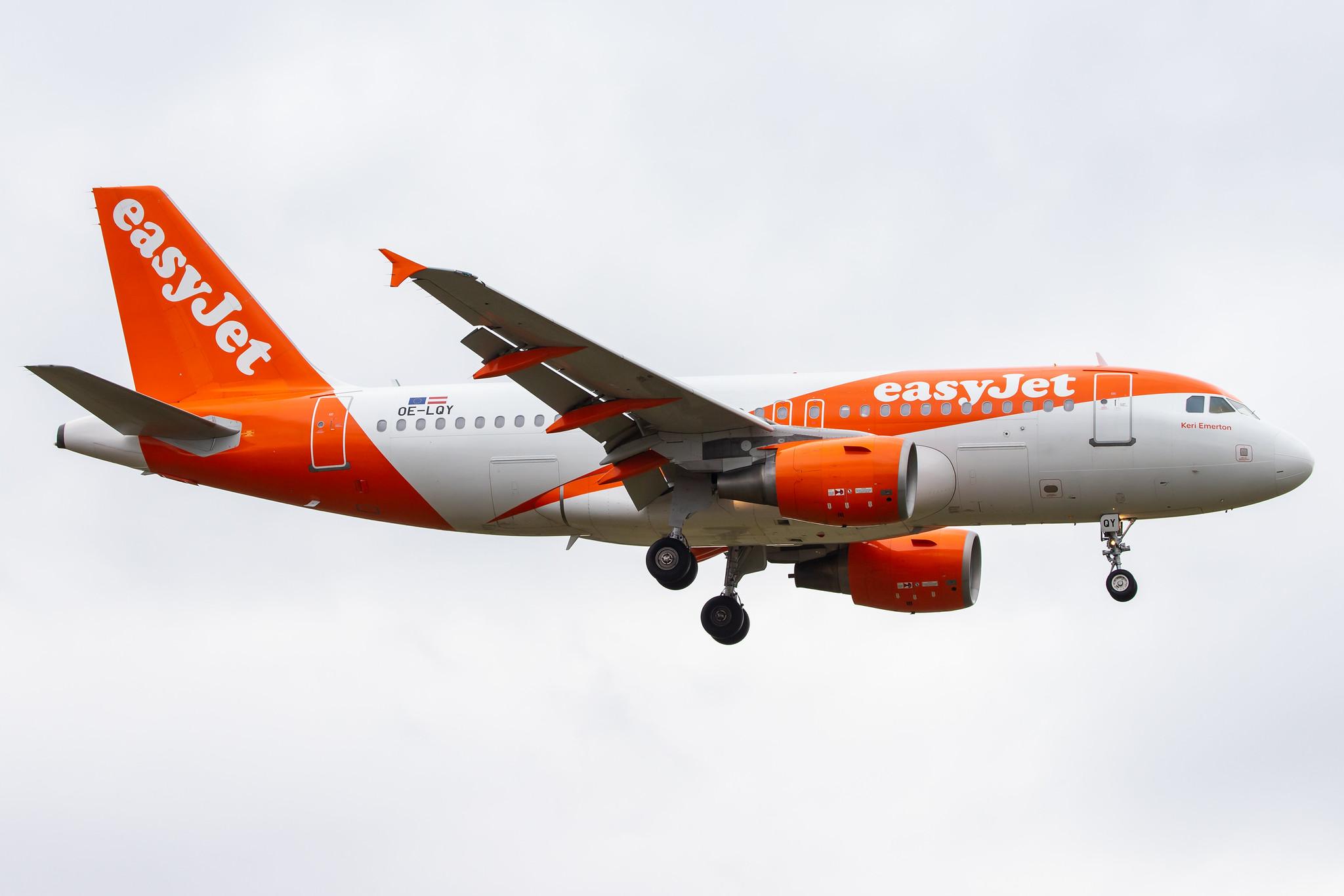Flughafen Berlin Tegel (TXL): easyJet (U2 / EZY) |  Operator: easyJet Europe |  Airbus A319-111 A319 | OE-LQY | MSN 3683