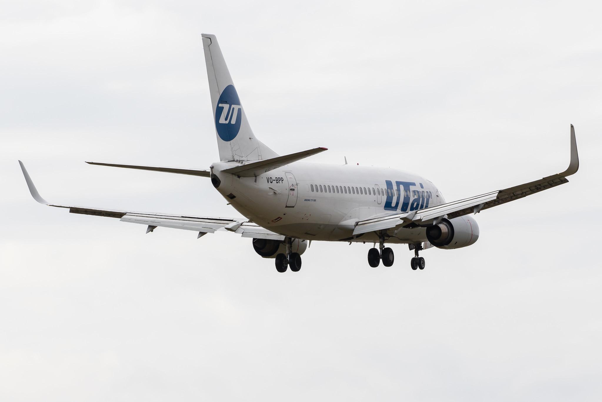 Flughafen Berlin Tegel (TXL): UTair (UT / UTA) |  Boeing 737-524 B735 | VQ-BPP | MSN 28906