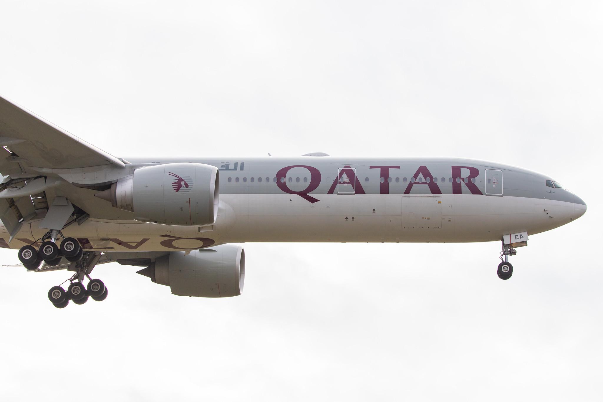 Flughafen Berlin Tegel (TXL): Qatar Airways (QR / QTR) |  Boeing 777-3DZ(ER) B77W | A7-BEA | MSN 41779
