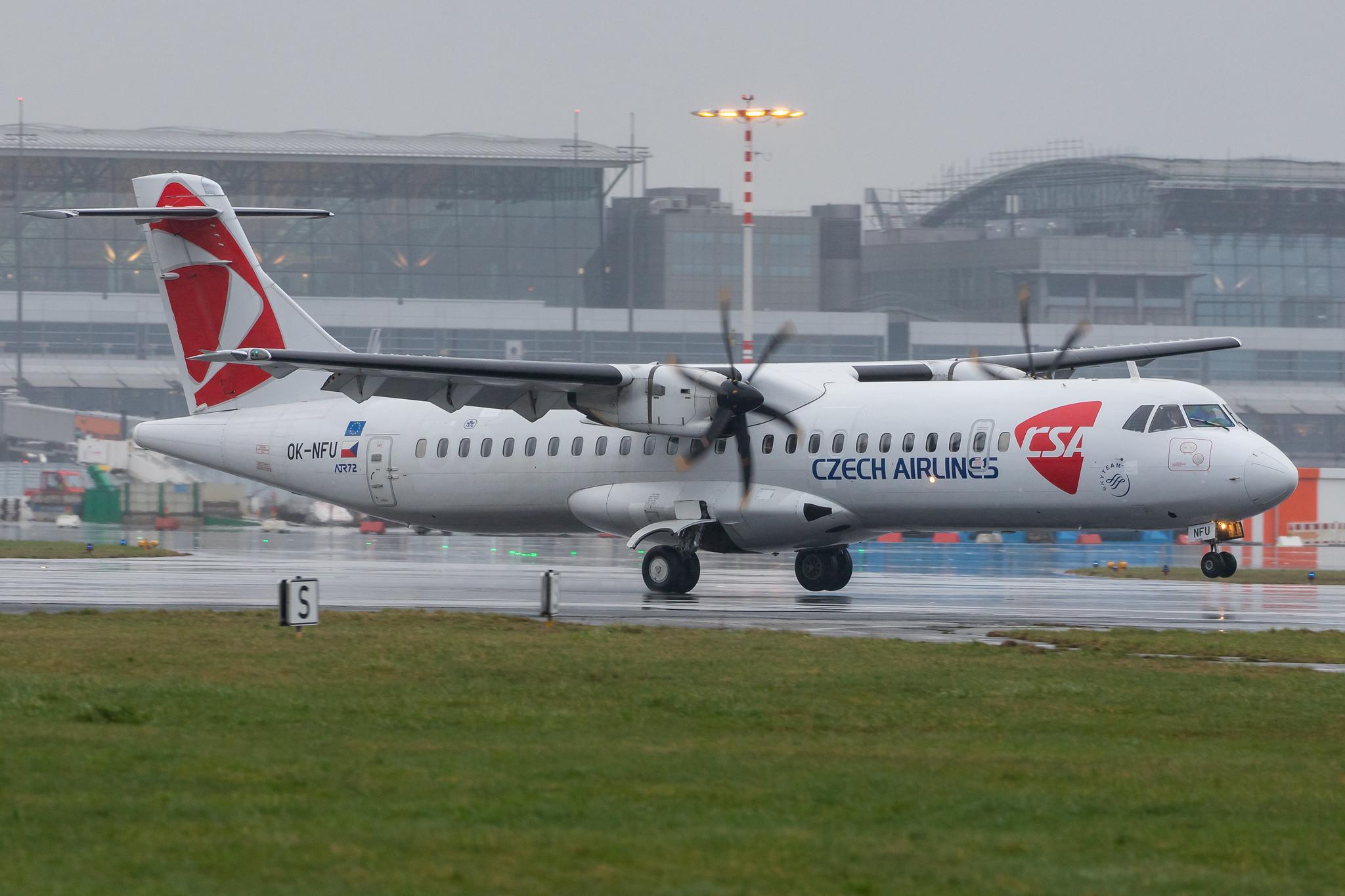 Hamburg Airport Apron: Czech Airlines (OK / CSA) |  ATR 72-500 AT75 | OK-NFU | MSN 789