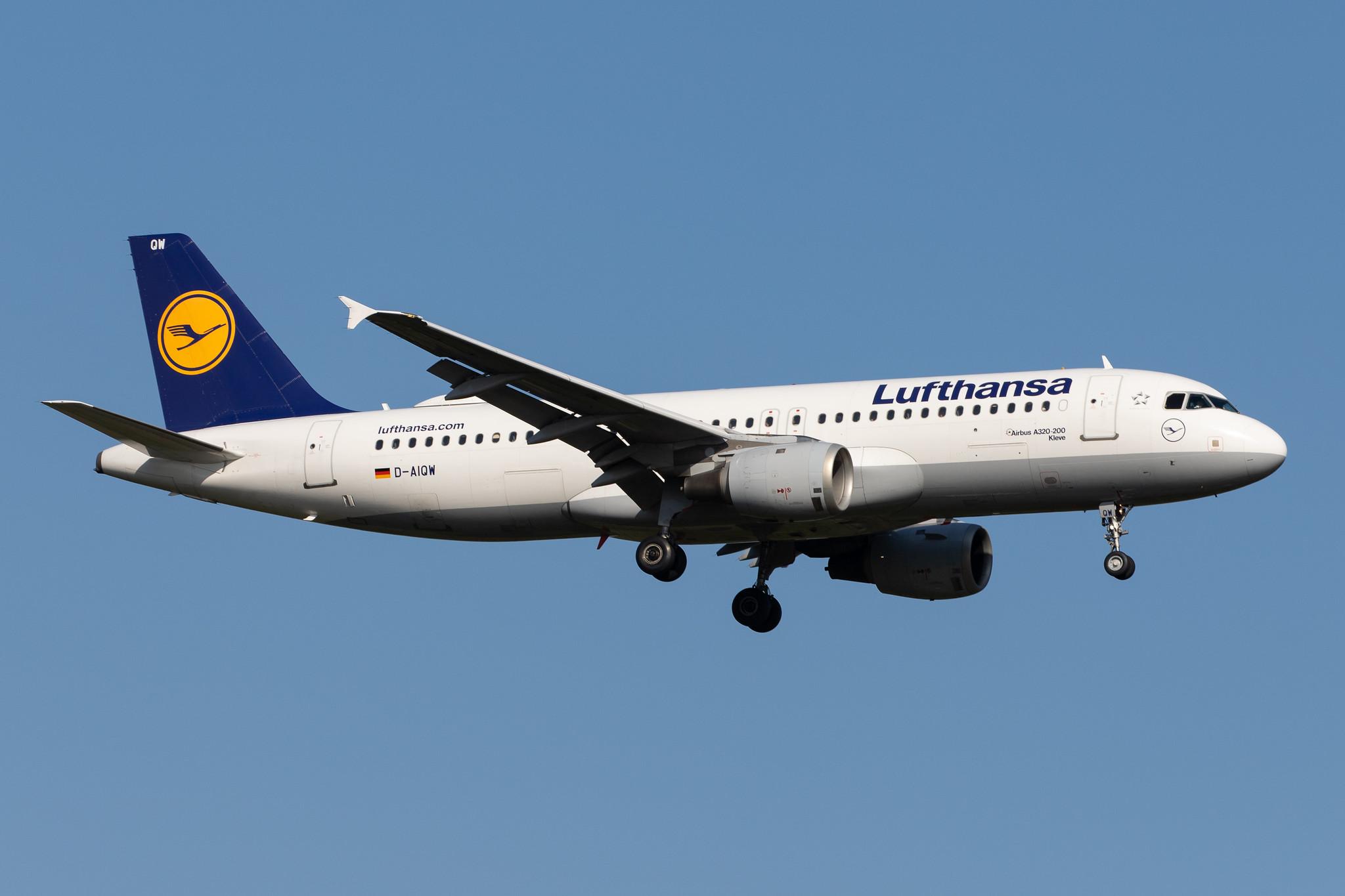 Frankfurt Airport: Lufthansa (LH / DLH) |  Airbus A320-211 A320 | D-AIQW | MSN 1367