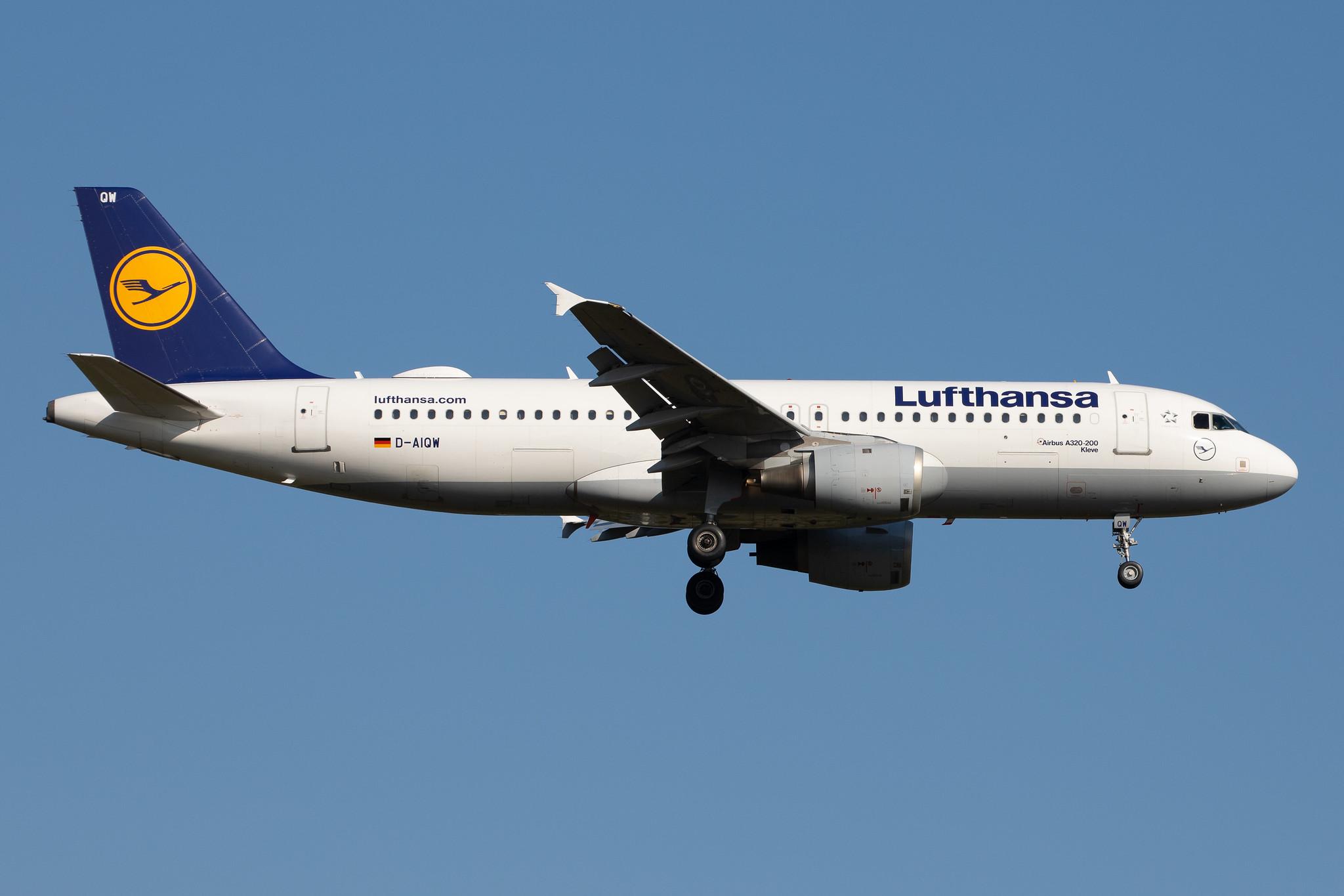 Frankfurt Airport: Lufthansa (LH / DLH) |  Airbus A320-211 A320 | D-AIQW | MSN 1367
