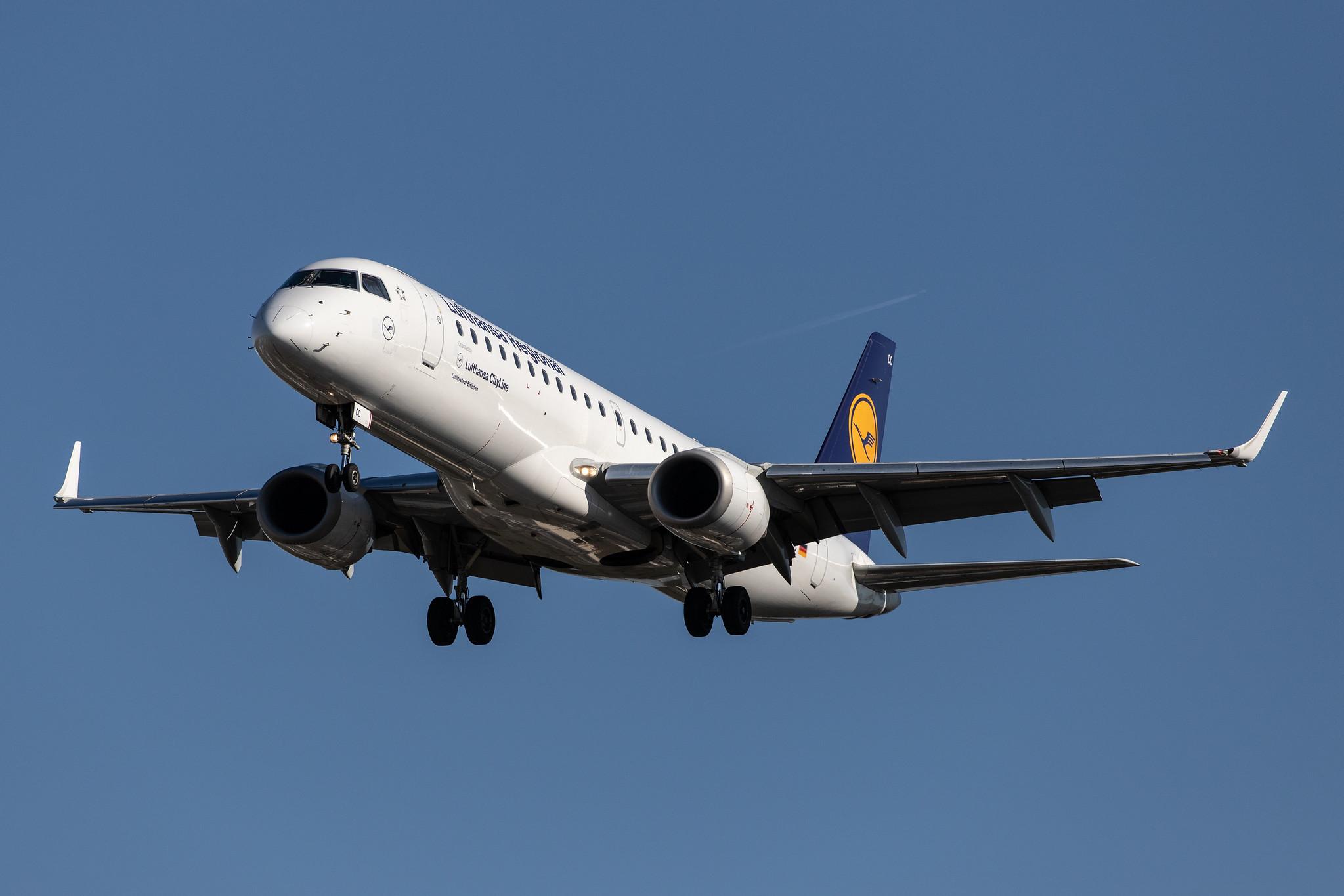 Frankfurt Airport: Lufthansa (LH / DLH) | Operator: Lufthansa CityLine |  Embraer ERJ-190LR E190 | D-AECC | MSN 19000333