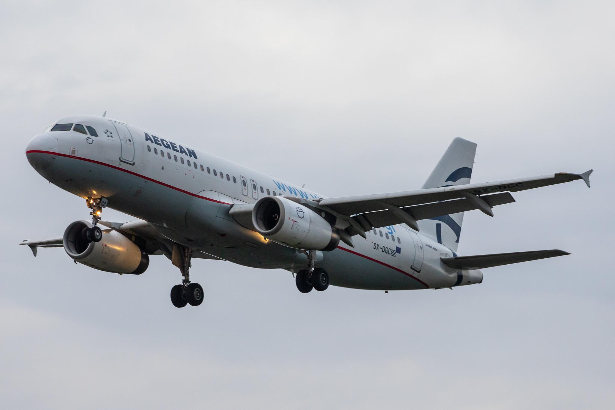 Frankfurt Airport: Aegean Airlines (A3 / AEE) |  Airbus A320-232 A320 | SX-DGC | MSN 4094