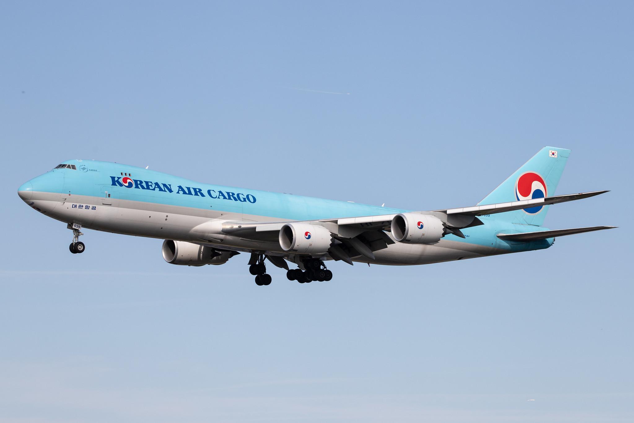 Frankfurt Airport: Korean Air Cargo (KE / KAL) | Operator: Korean Air |  Boeing 747-8B5(F) B748 | HL7639 | MSN 37653