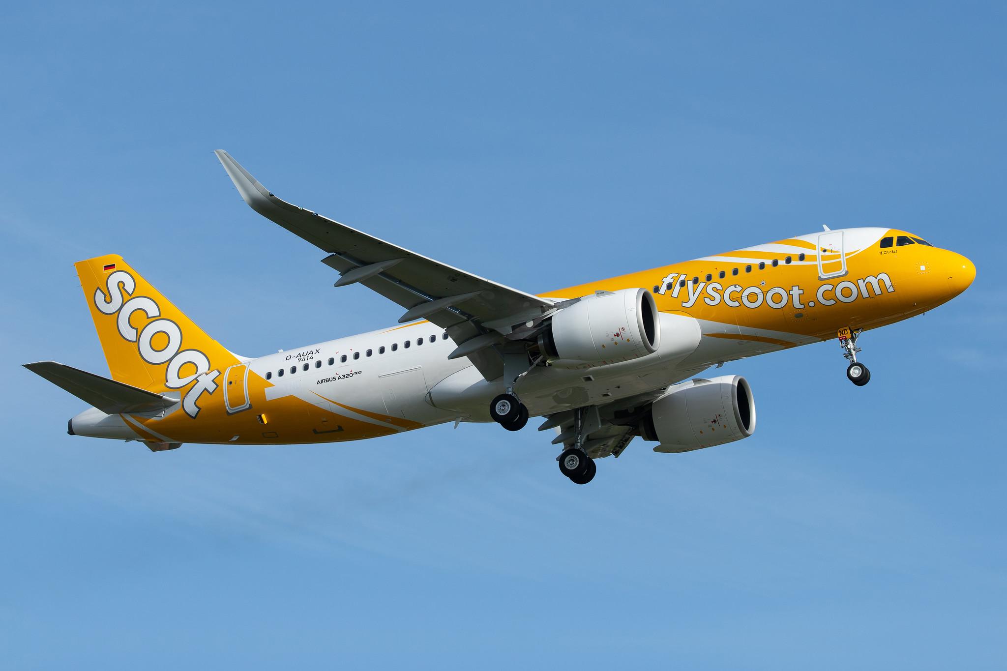 Hamburg Airport: Scoot (TR / TGW) |  Airbus A320-271N A20N | D-AUAX | MSN 9414