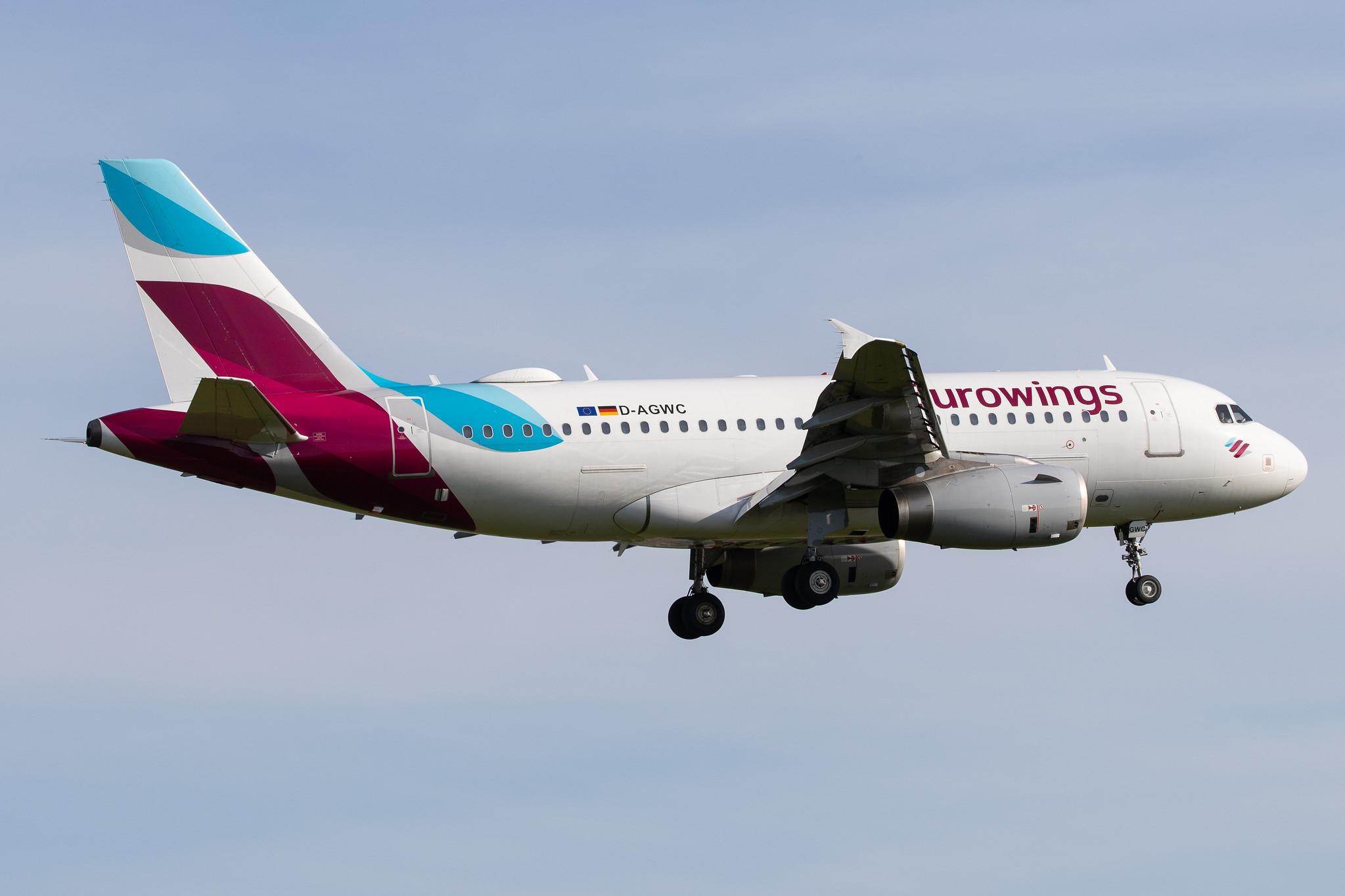Hamburg Airport: Eurowings (EW / EWG) |  Airbus A319-132 A319 | D-AGWC | MSN 2976