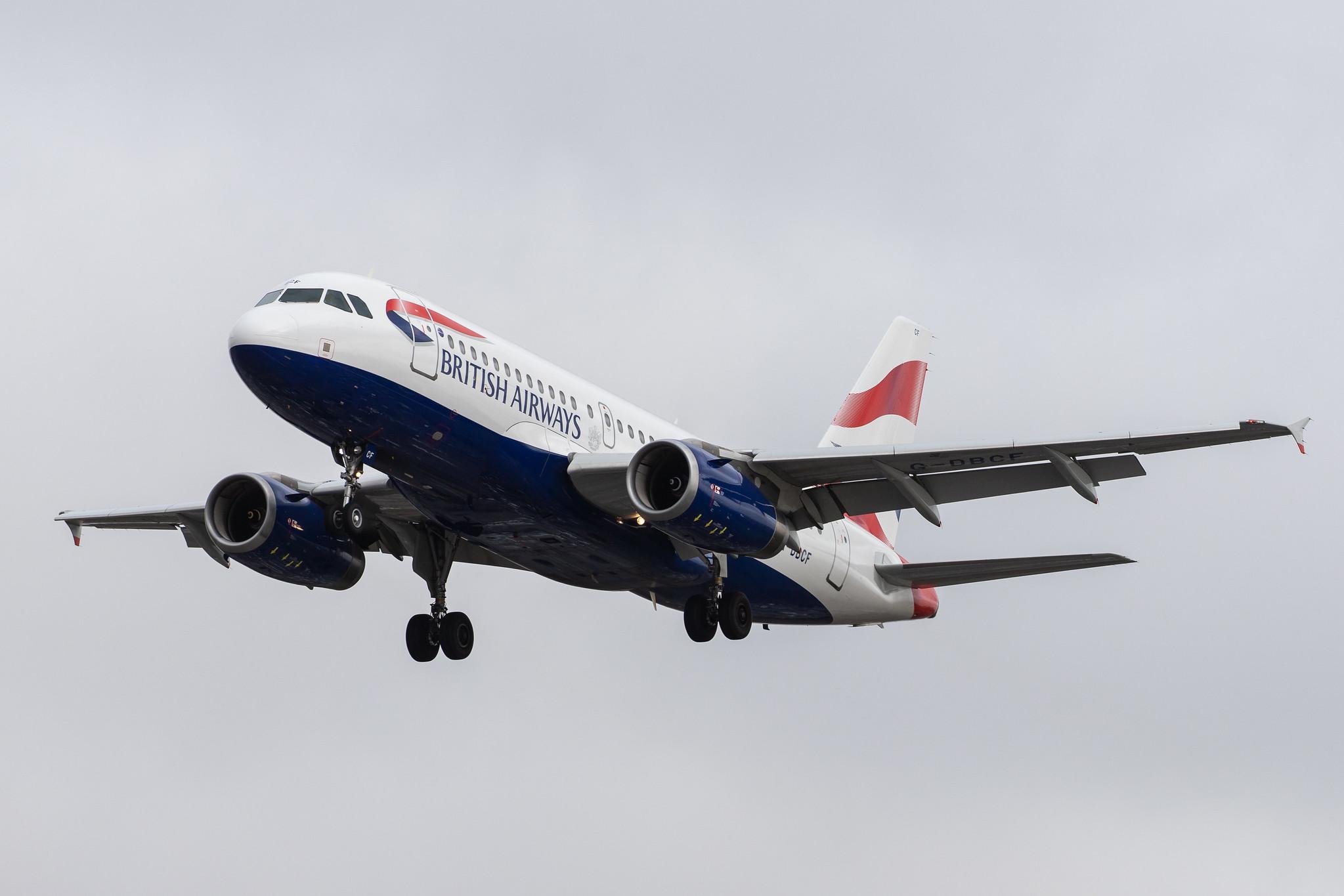 London Heathrow Airport: British Airways (BA / BAW) |  Airbus A319-131 A319 | G-DBCF | MSN 2466