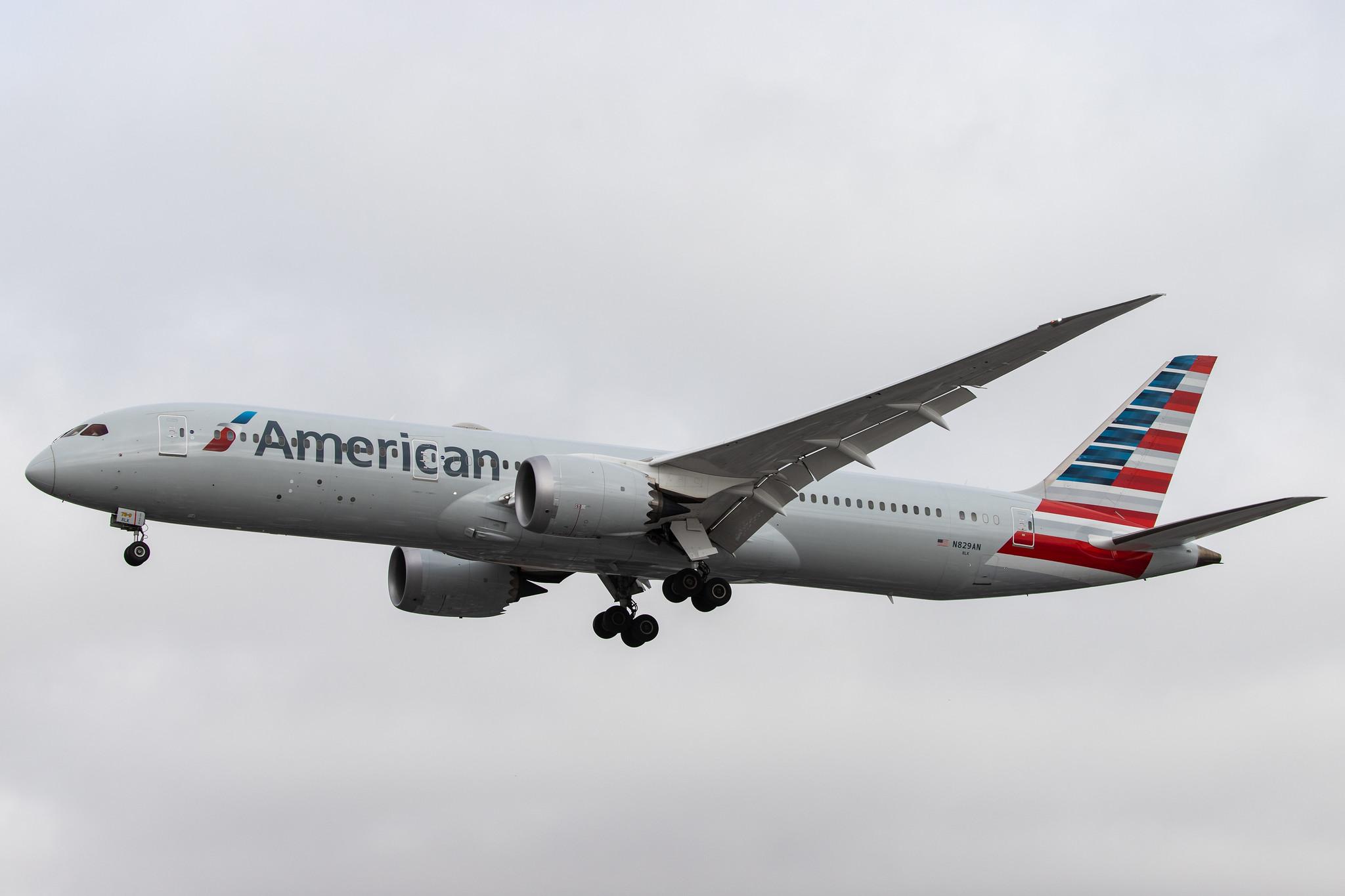 London Heathrow Airport: American Airlines (AA / AAL) |  Boeing 787-9 Dreamliner B789 | N829AN | MSN 40651