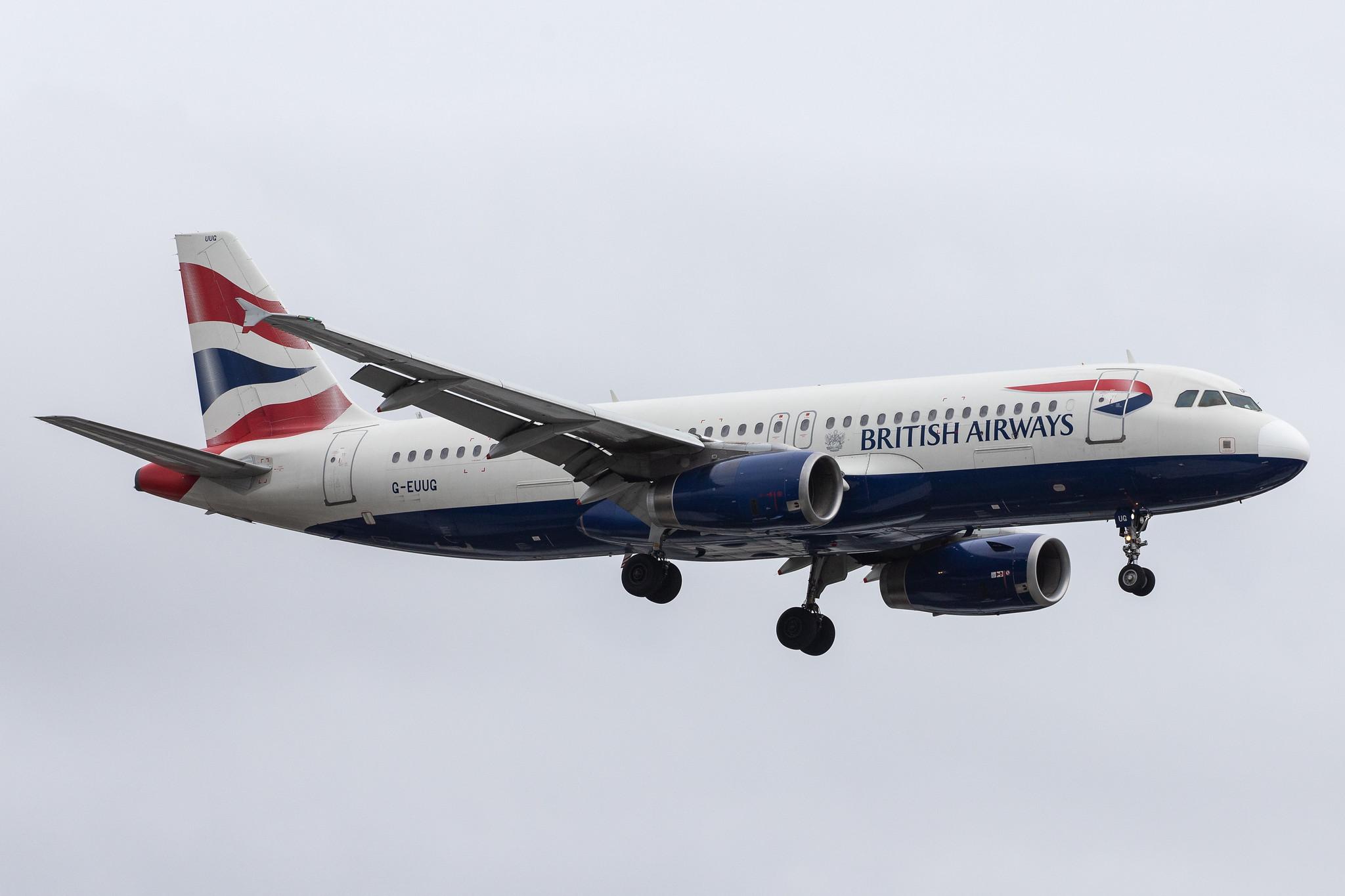 London Heathrow Airport: British Airways (BA / BAW) |  Airbus A320-232 A320 | G-EUUG | MSN 1812