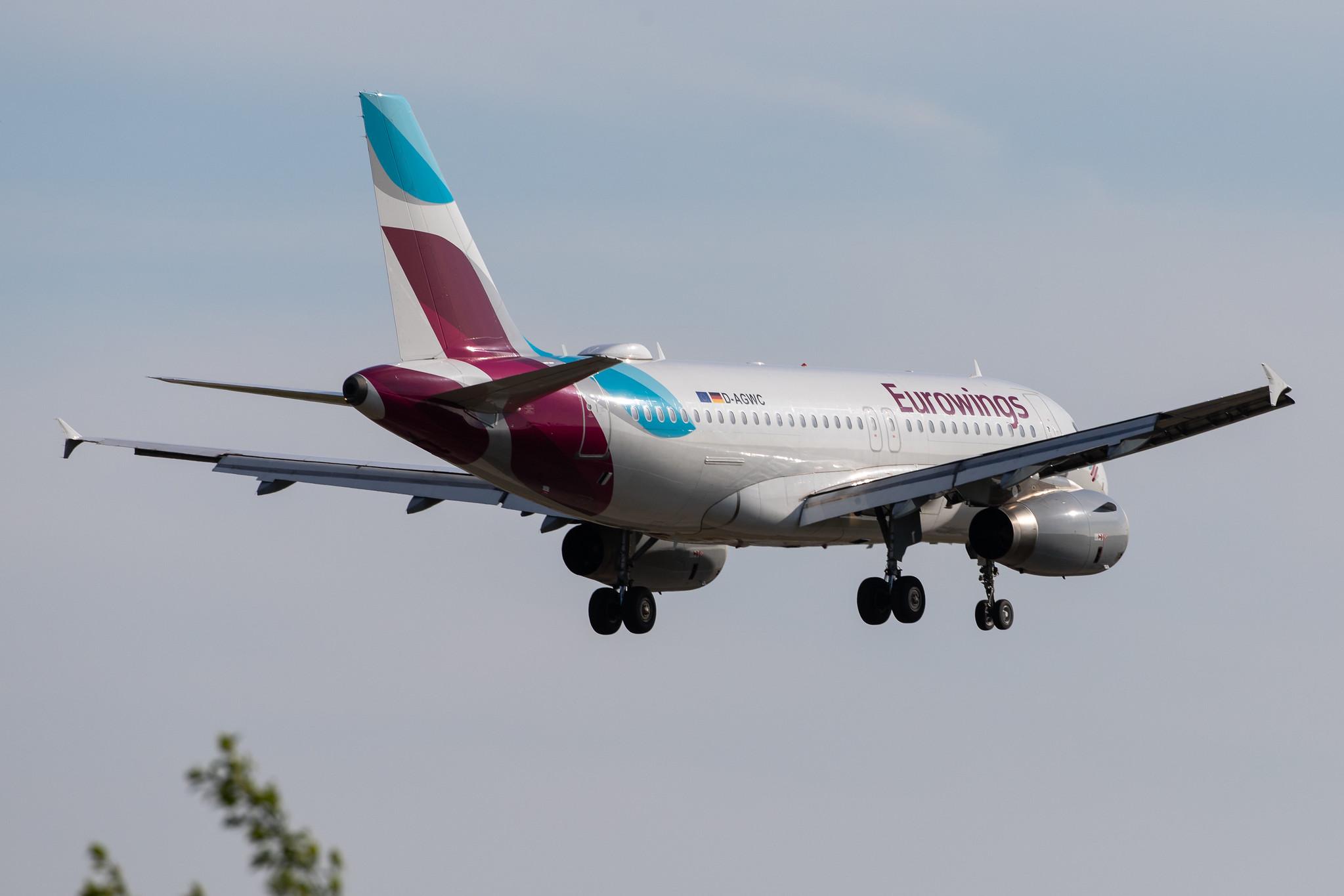 Hamburg Airport: Eurowings (EW / EWG) |  Airbus A319-132 A319 | D-AGWC | MSN 2976
