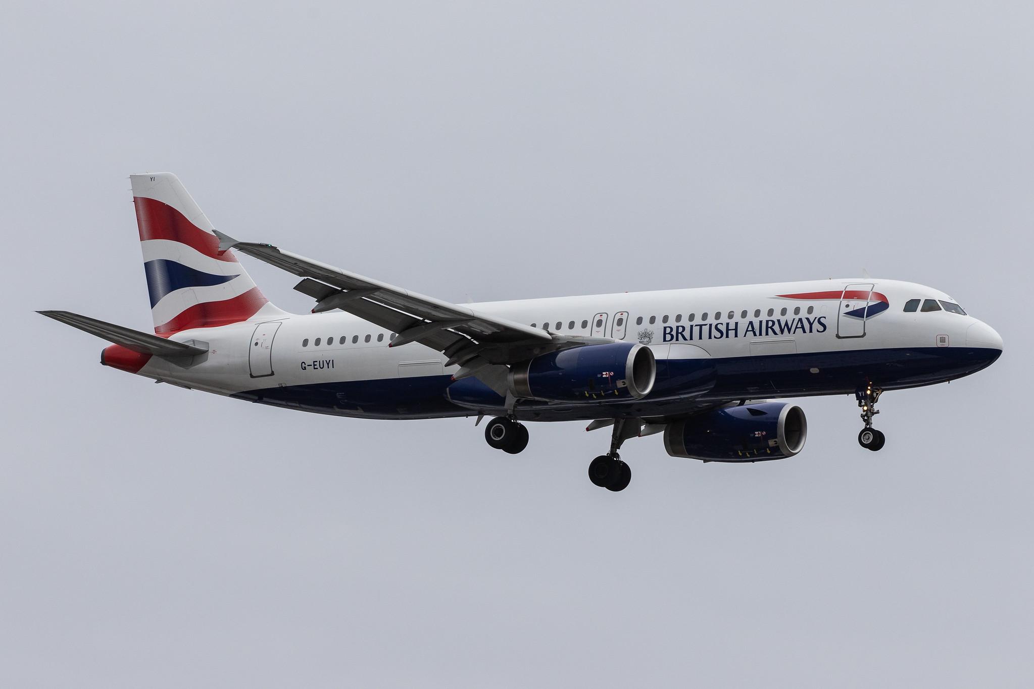 London Heathrow Airport: British Airways (BA / BAW) |  Airbus A320-232 A320 | G-EUYI | MSN 4306