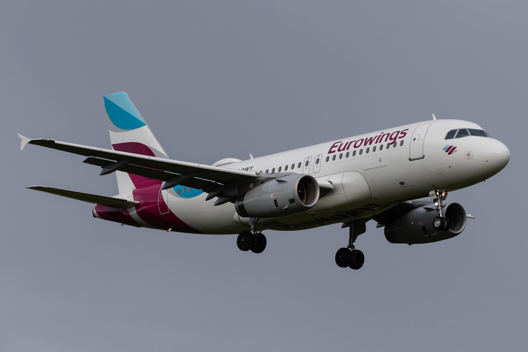 Hamburg Airport: Eurowings (EW / EWG) |  Airbus A319-132 A319 | D-AGWY | MSN 5941
