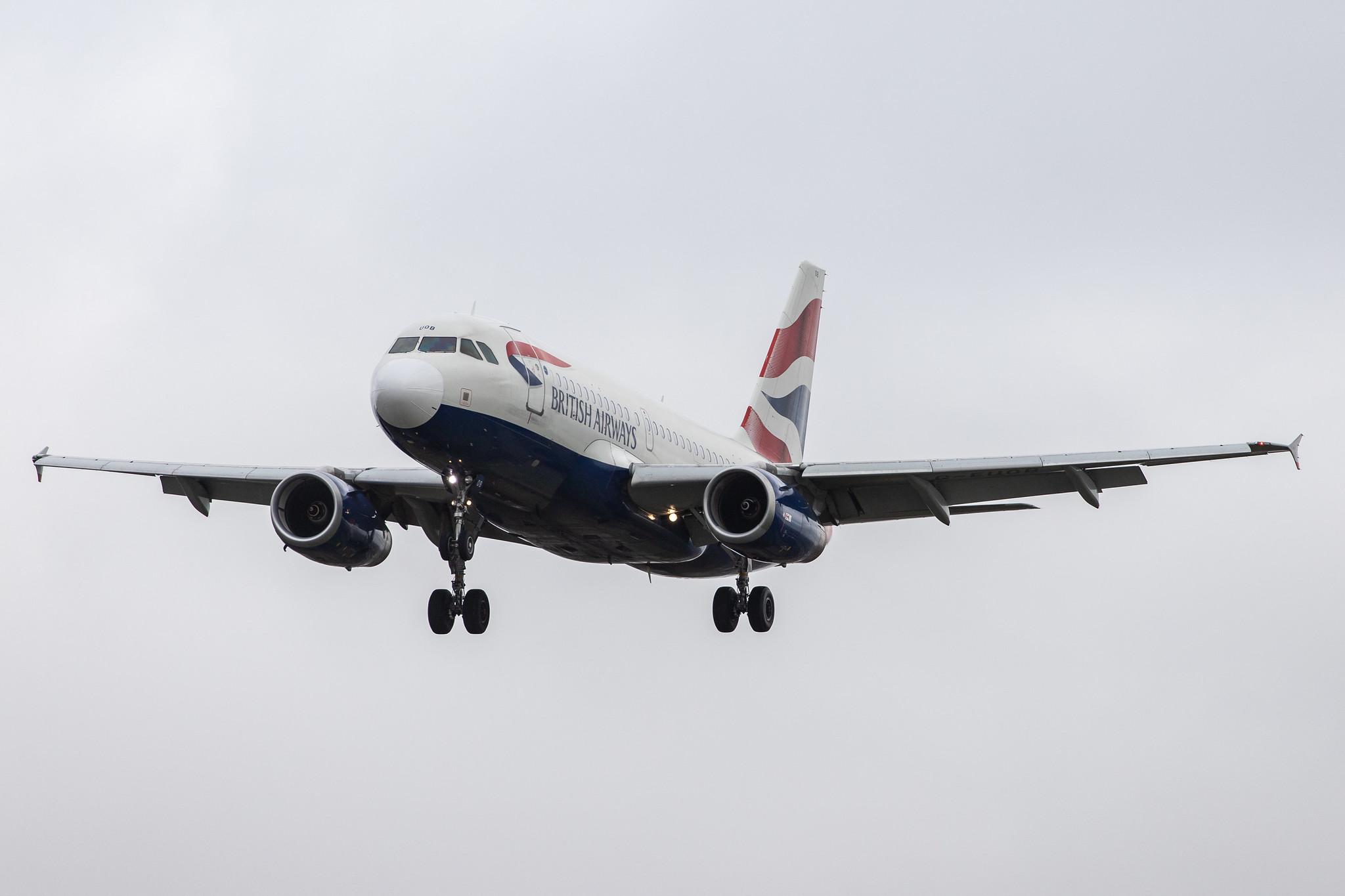 London Heathrow Airport: British Airways (BA / BAW) |  Airbus A319-131 A319 | G-EUOB | MSN 1529