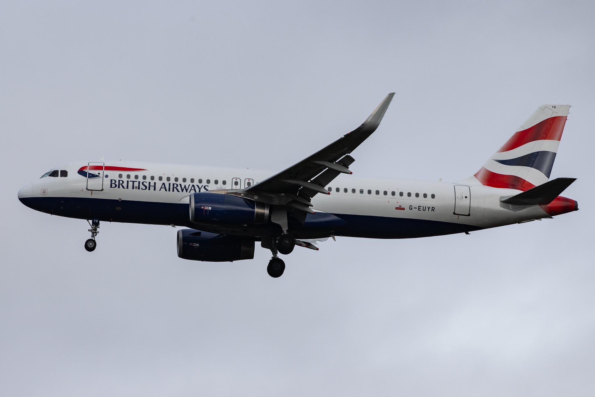 London Heathrow Airport: British Airways (BA / BAW) |  Airbus A320-232 A320 | G-EUYR | MSN 5856