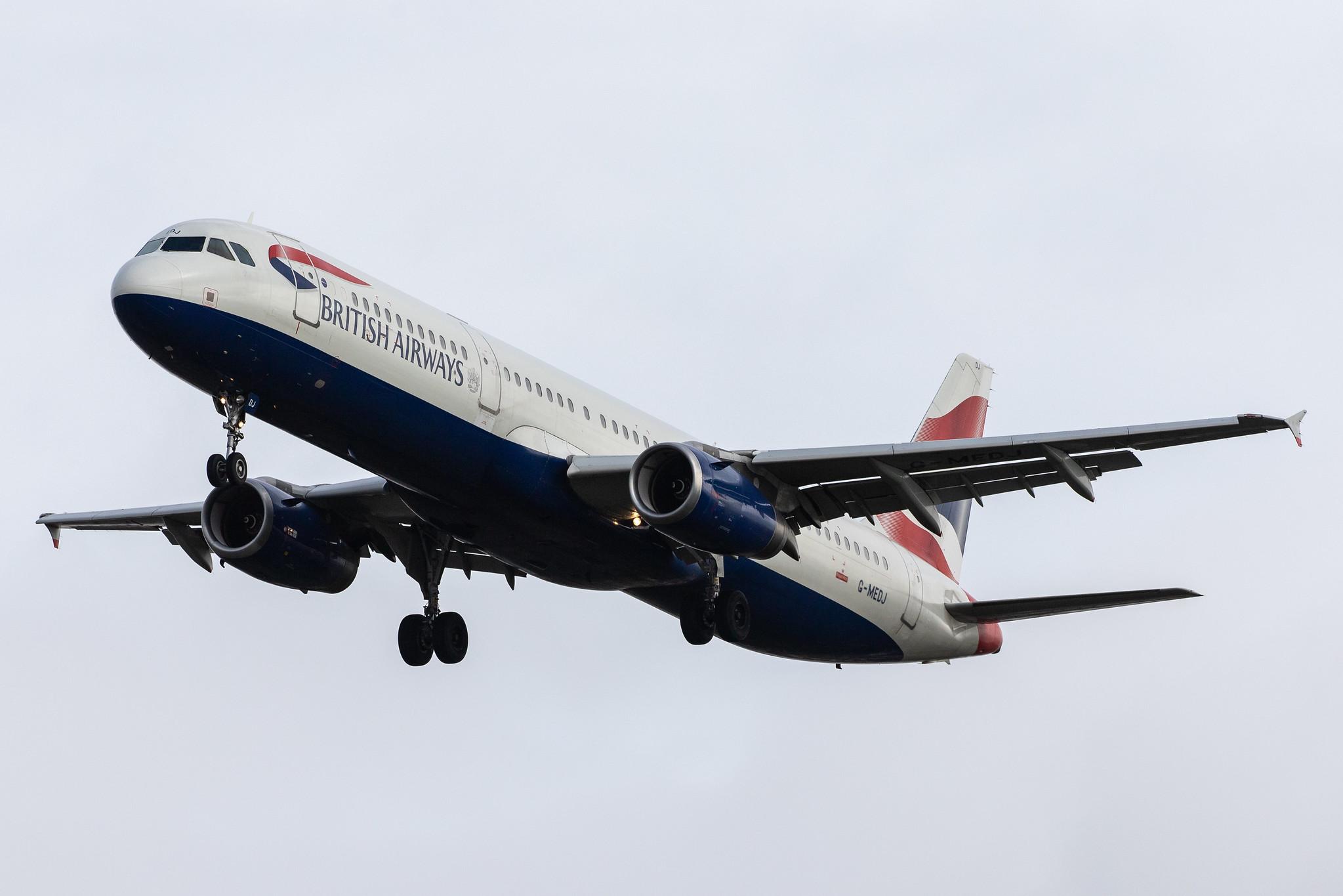 London Heathrow Airport: British Airways (BA / BAW) |  Airbus A321-231 A321 | G-MEDJ | MSN 2190
