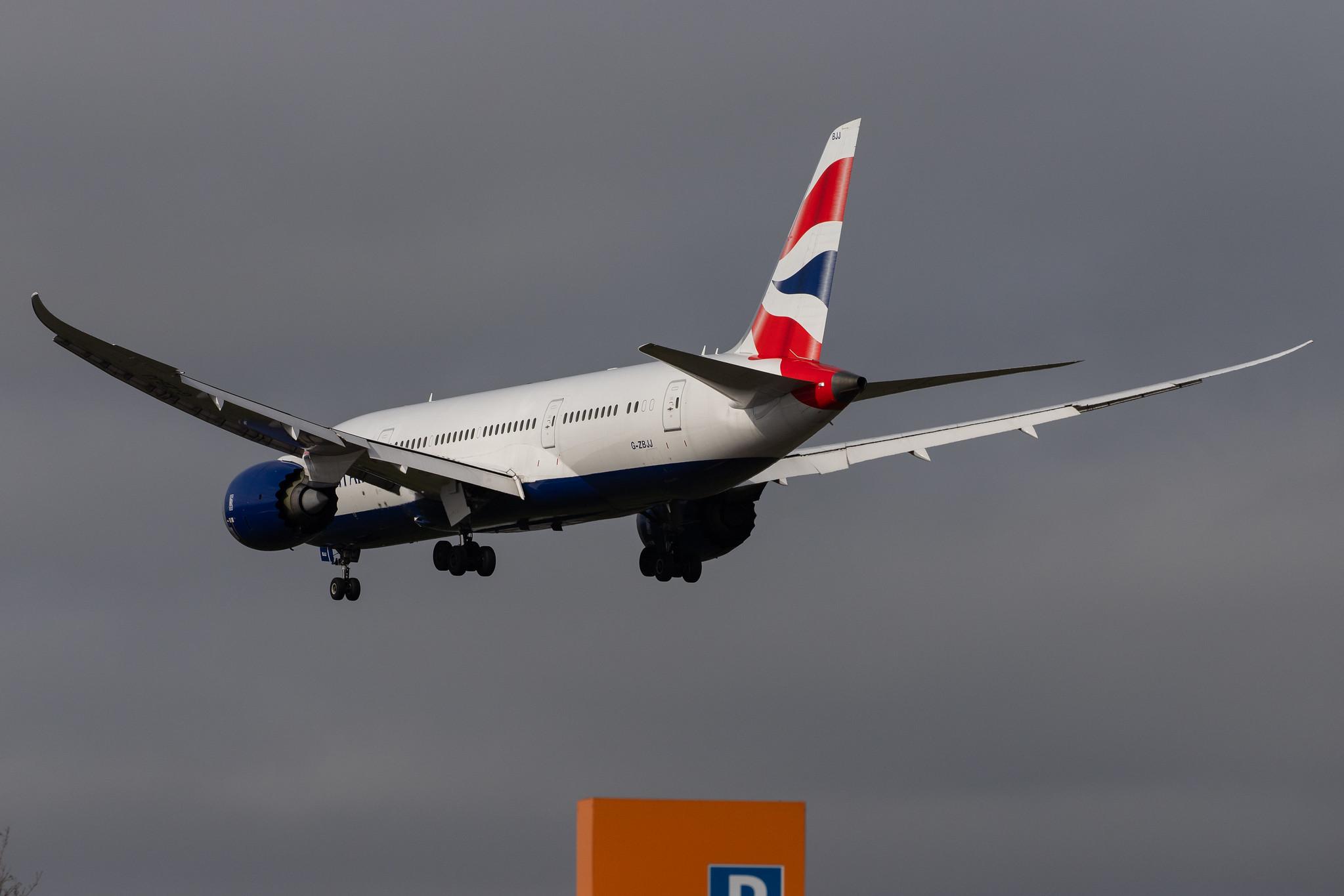 London Heathrow Airport: British Airways (BA / BAW) |  Boeing 787-8 Dreamliner B788 | G-ZBJJ | MSN 60629