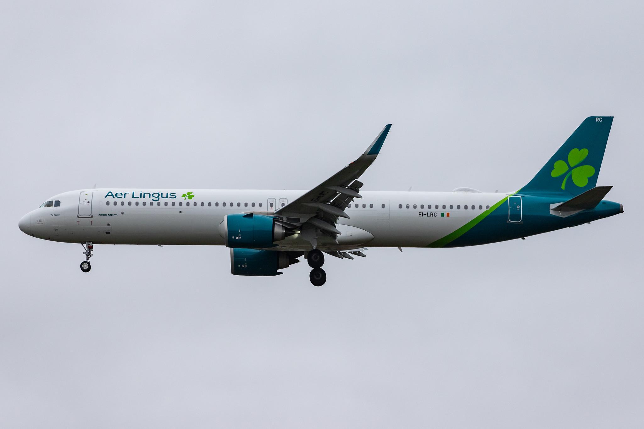 London Heathrow Airport: Aer Lingus (EI / EIN) |  Airbus A321-253NX A21N | EI-LRC | MSN 8965