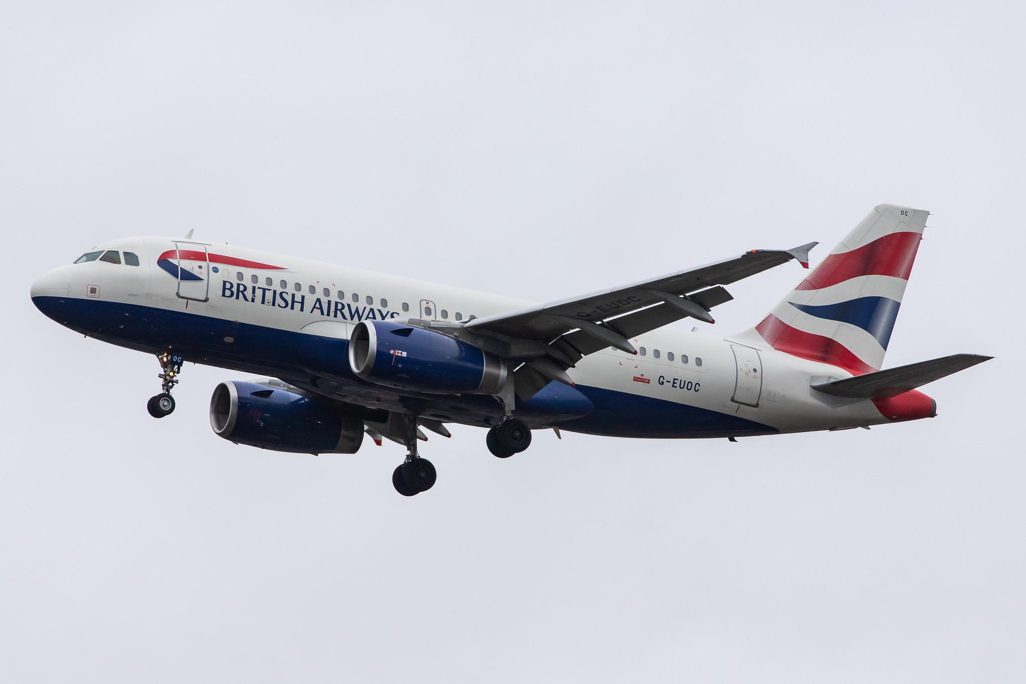 London Heathrow Airport: British Airways (BA / BAW) |  Airbus A319-131 A319 | G-EUOC | MSN 1537