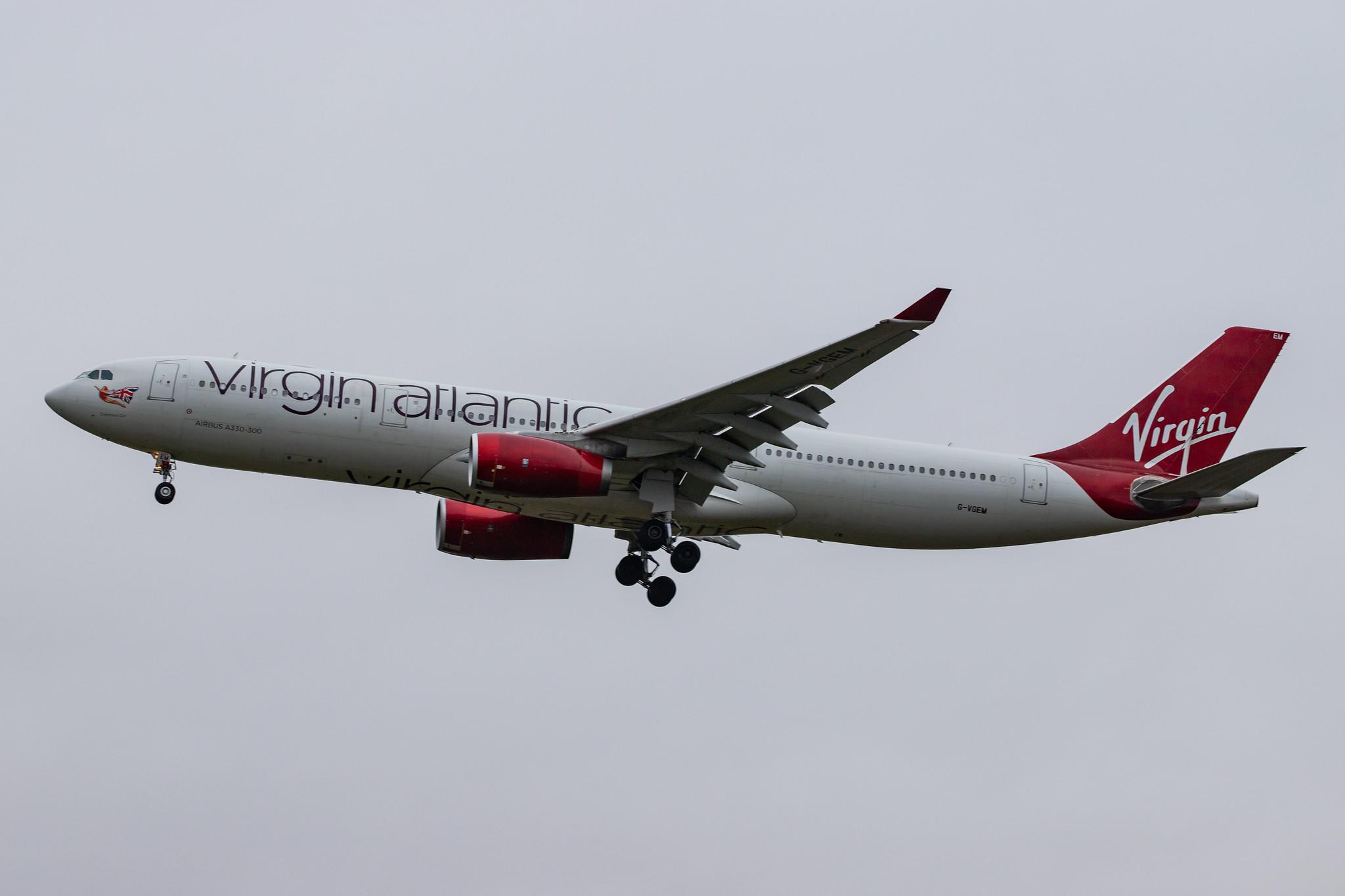 London Heathrow Airport: Virgin Atlantic (VS / VIR) |  Airbus A330-343 A333 | G-VGEM | MSN 1215