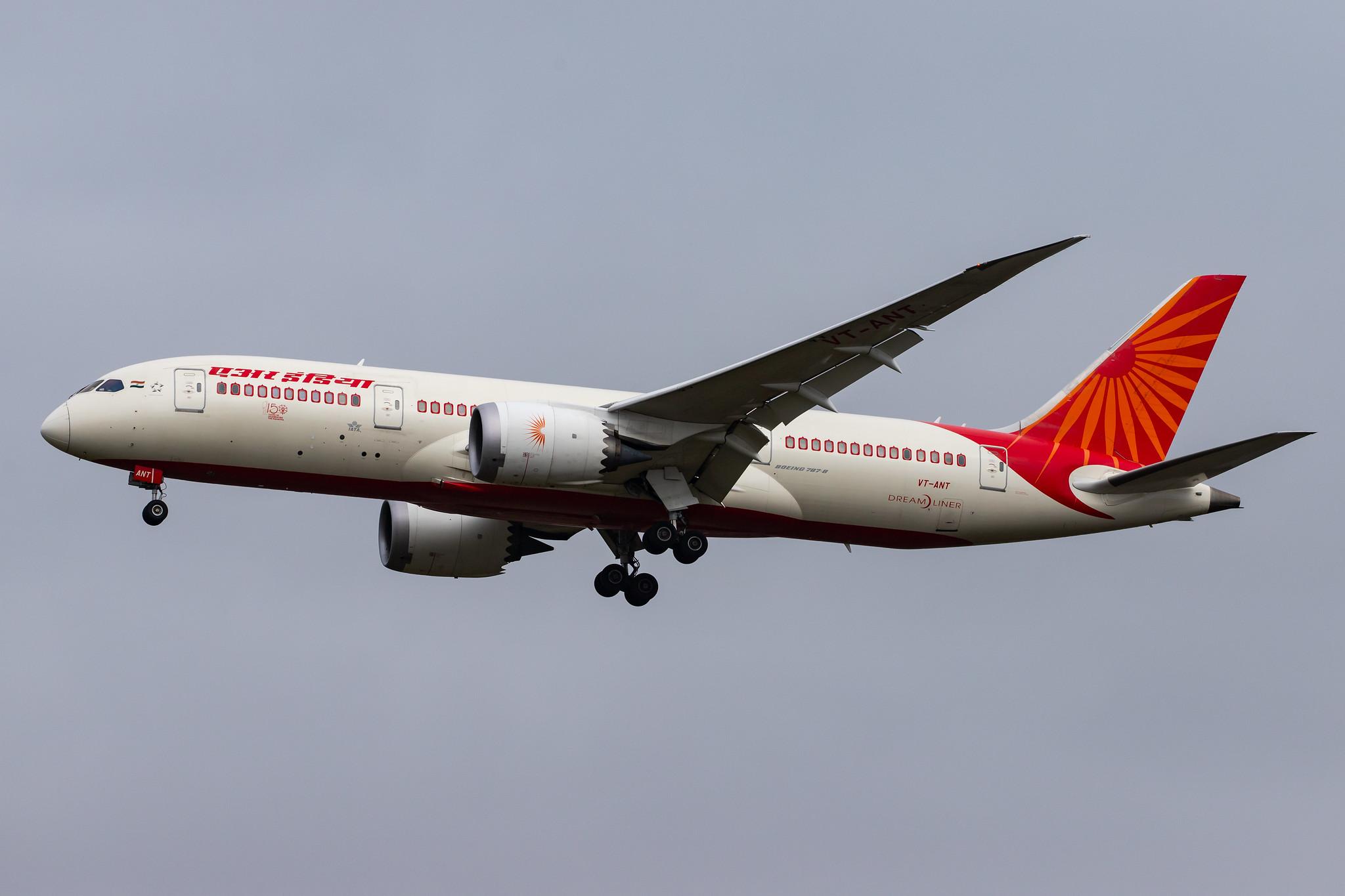 London Heathrow Airport: Air India (AI / AIC) |  Boeing 787-8 Dreamliner B788 | VT-ANT | MSN 36291
