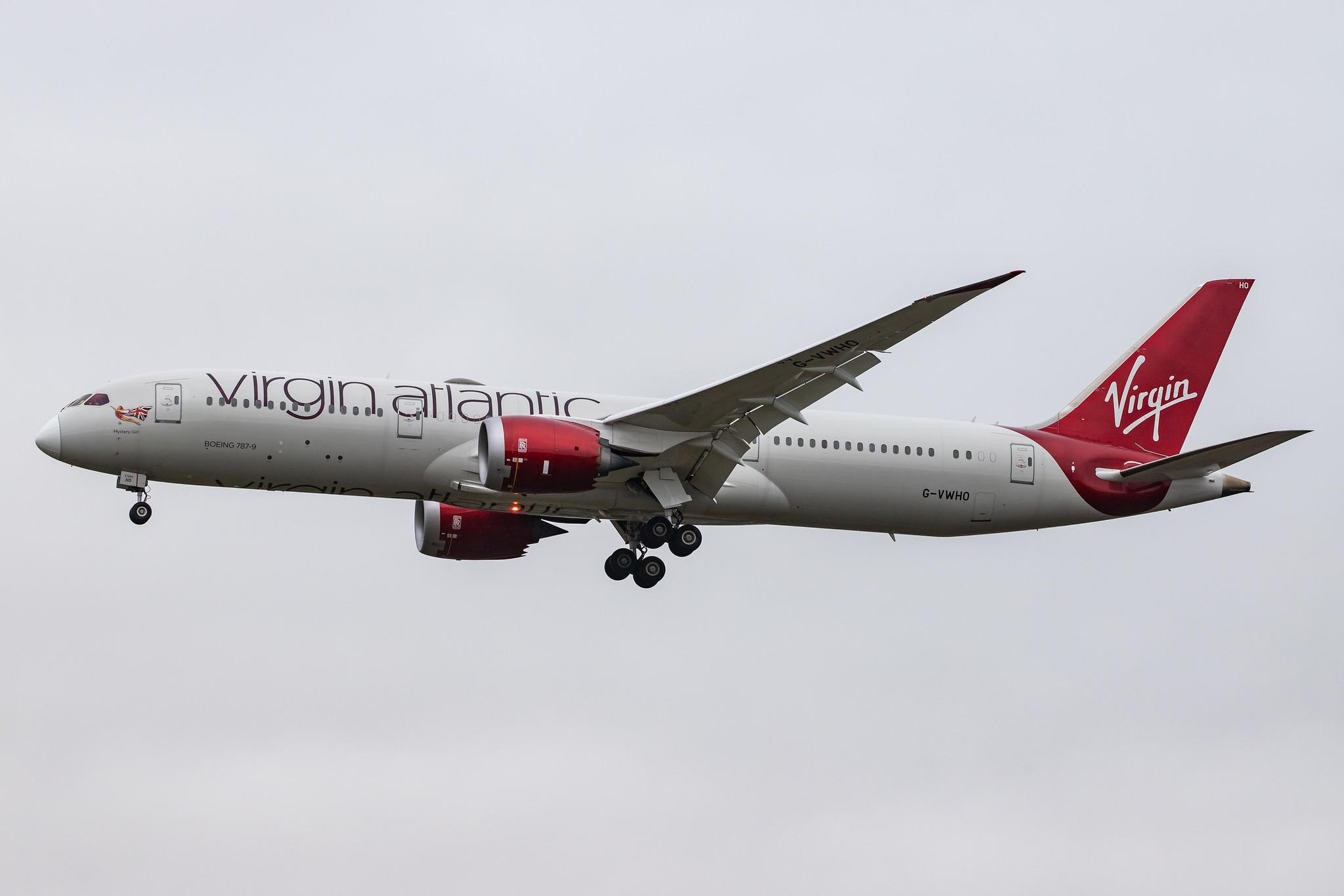 London Heathrow Airport: Virgin Atlantic (VS / VIR) |  Boeing 787-9 Dreamliner B789 | G-VWHO | MSN 37971