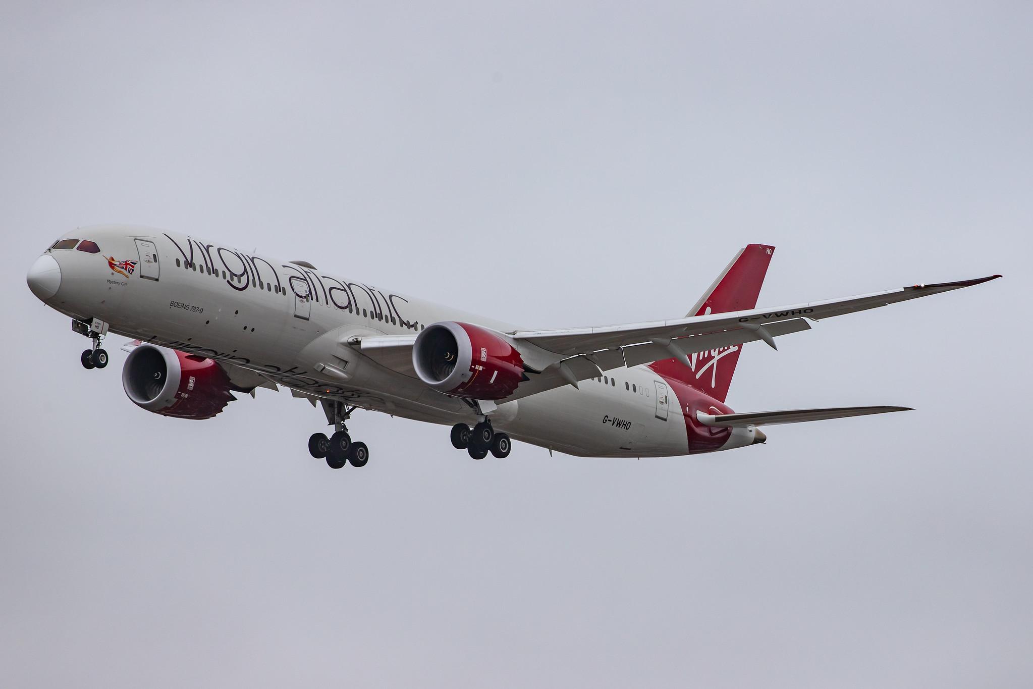 London Heathrow Airport: Virgin Atlantic (VS / VIR) |  Boeing 787-9 Dreamliner B789 | G-VWHO | MSN 37971