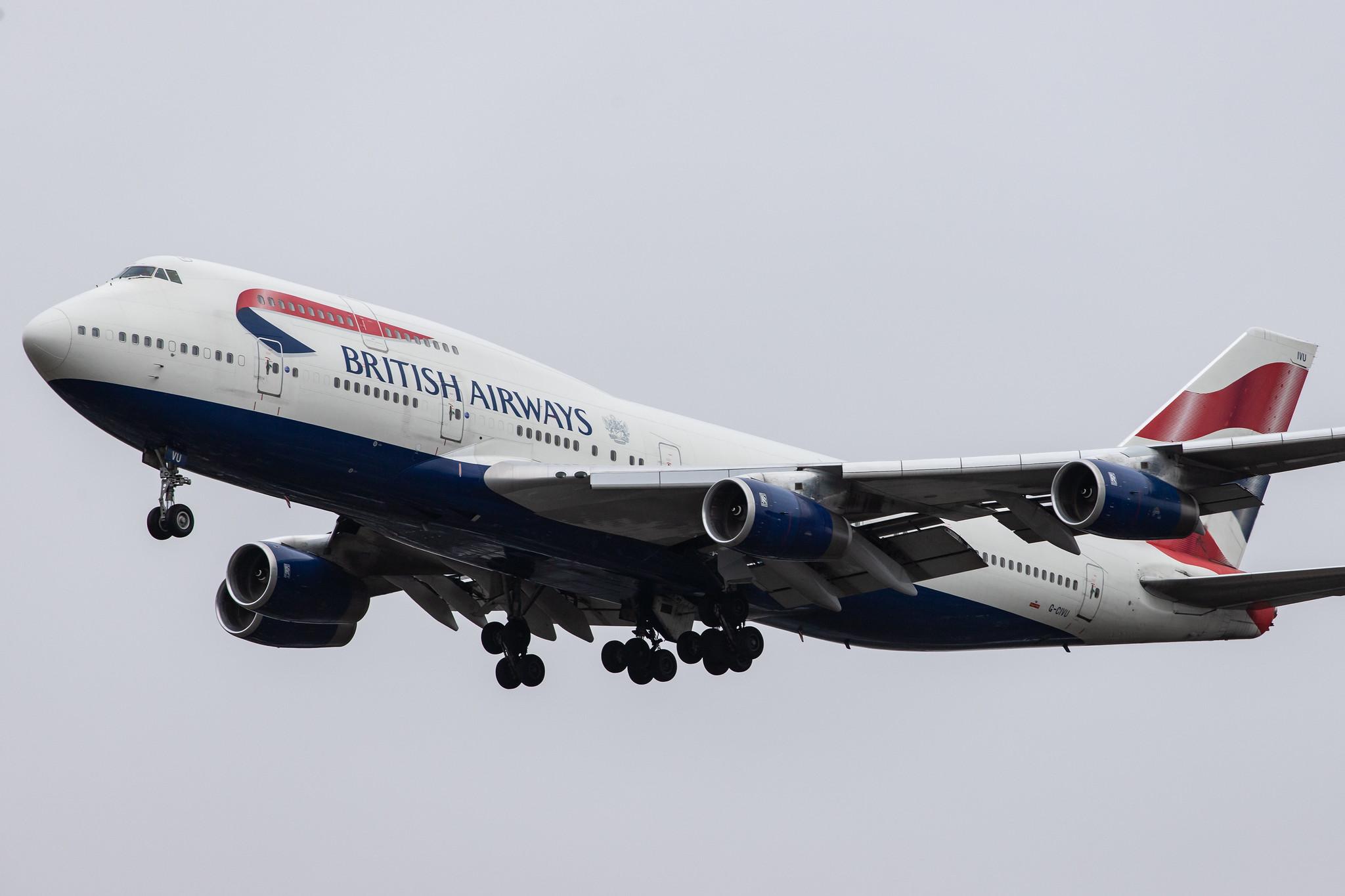 London Heathrow Airport: British Airways (BA / BAW) |  Boeing 747-436 B744 | G-CIVU | MSN 25810