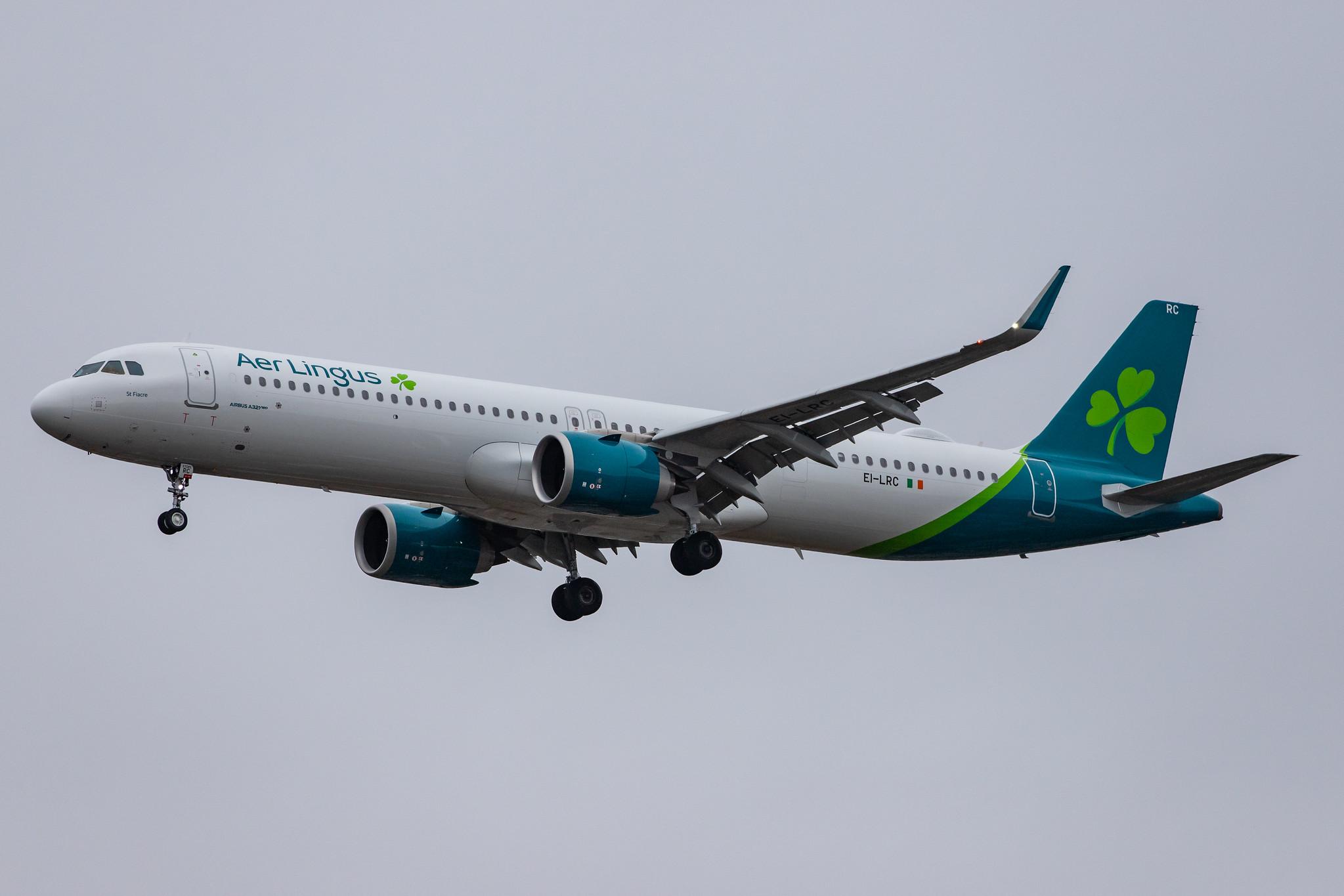 London Heathrow Airport: Aer Lingus (EI / EIN) |  Airbus A321-253NX A21N | EI-LRC | MSN 8965