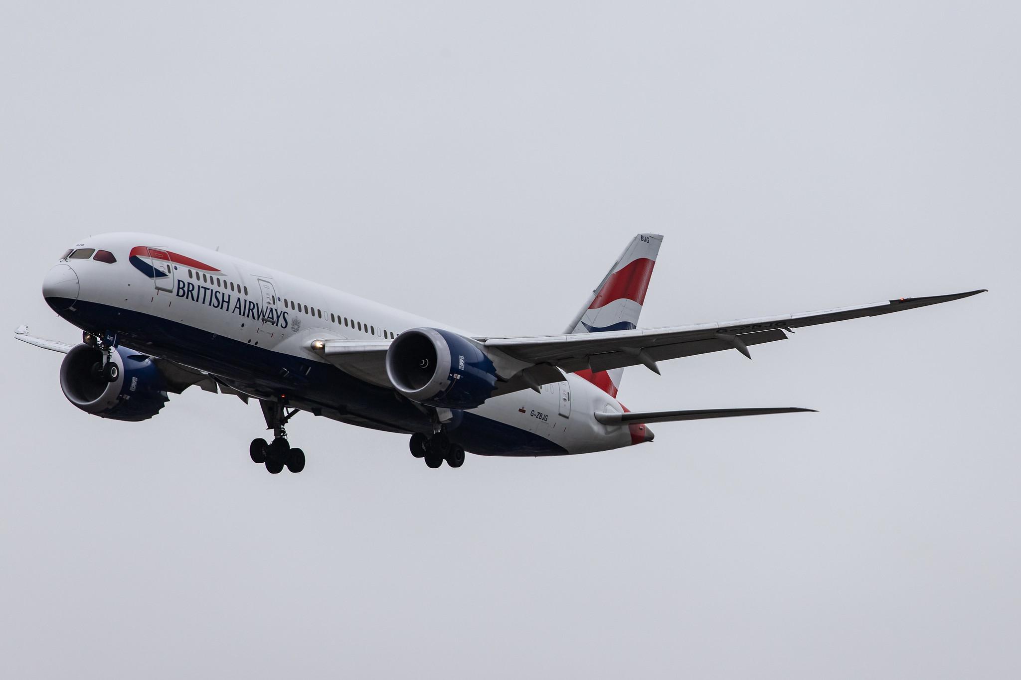 London Heathrow Airport: British Airways (BA / BAW) |  Boeing 787-8 Dreamliner B788 | G-ZBJG | MSN 38614
