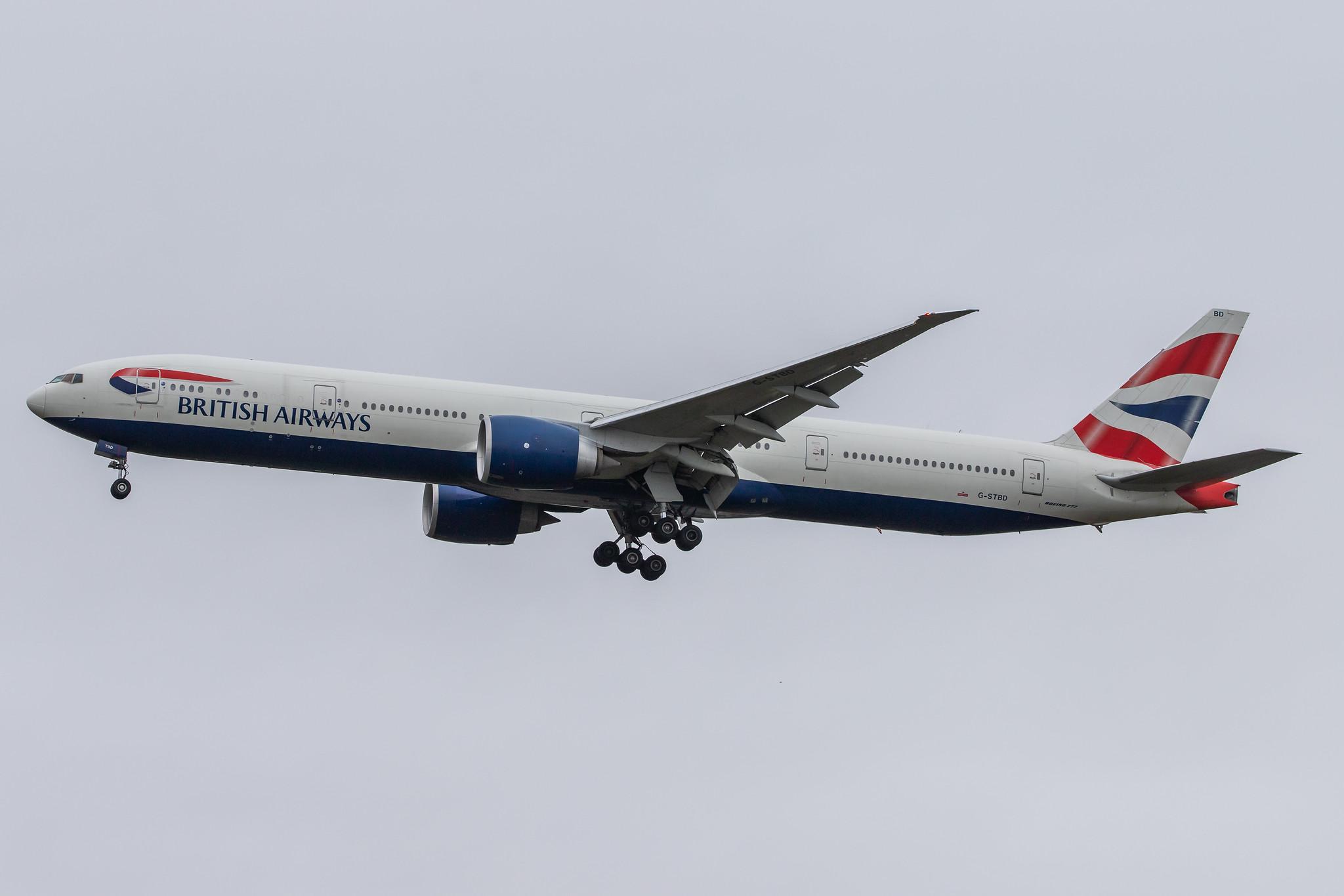 London Heathrow Airport: British Airways (BA / BAW) |  Boeing 777-36N(ER) B77W | G-STBD | MSN 38695