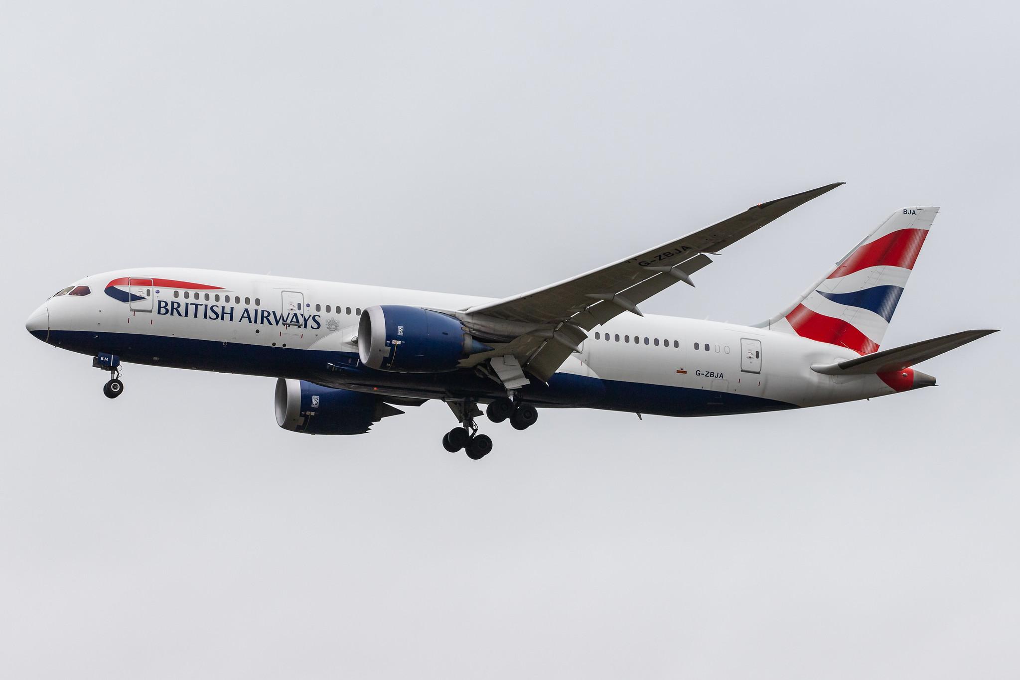 London Heathrow Airport: British Airways (BA / BAW) |  Boeing 787-8 Dreamliner B788 | G-ZBJA | MSN 38609