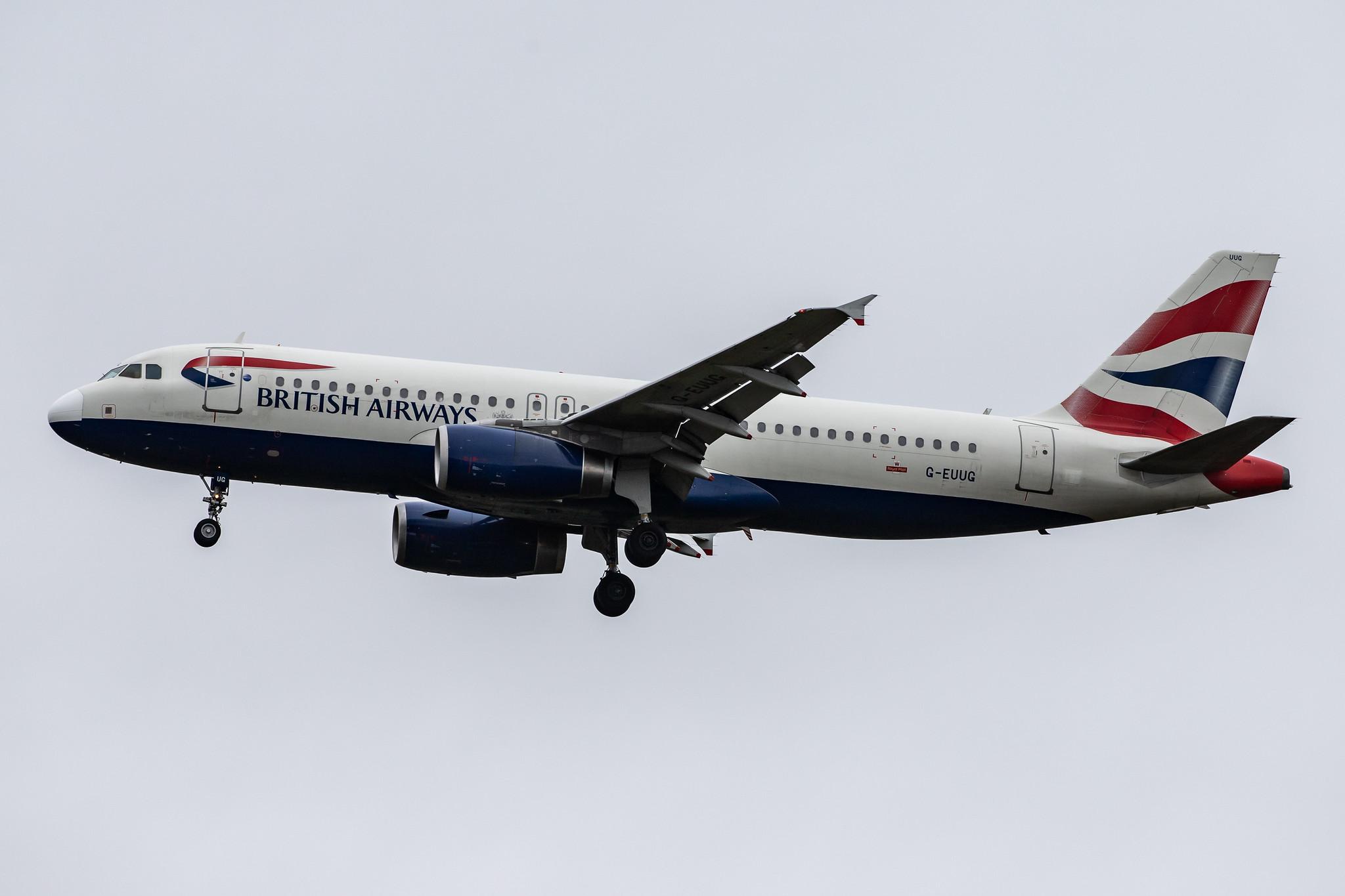 London Heathrow Airport: British Airways (BA / BAW) |  Airbus A320-232 A320 | G-EUUG | MSN 1812