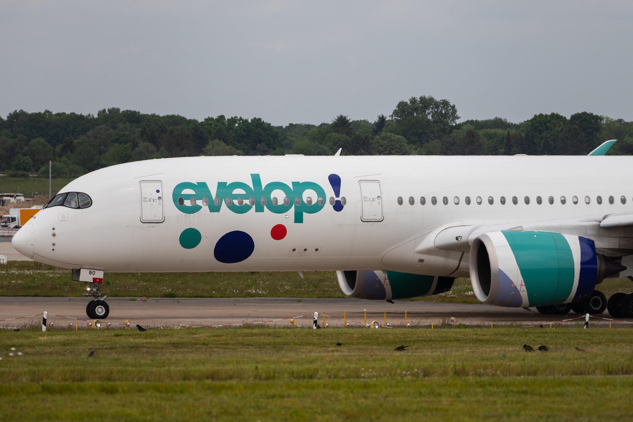 Hamburg Airport: Evelop Airlines (E9 / EVE) |  Airbus A350-941 A359 | EC-NBO | MSN 293