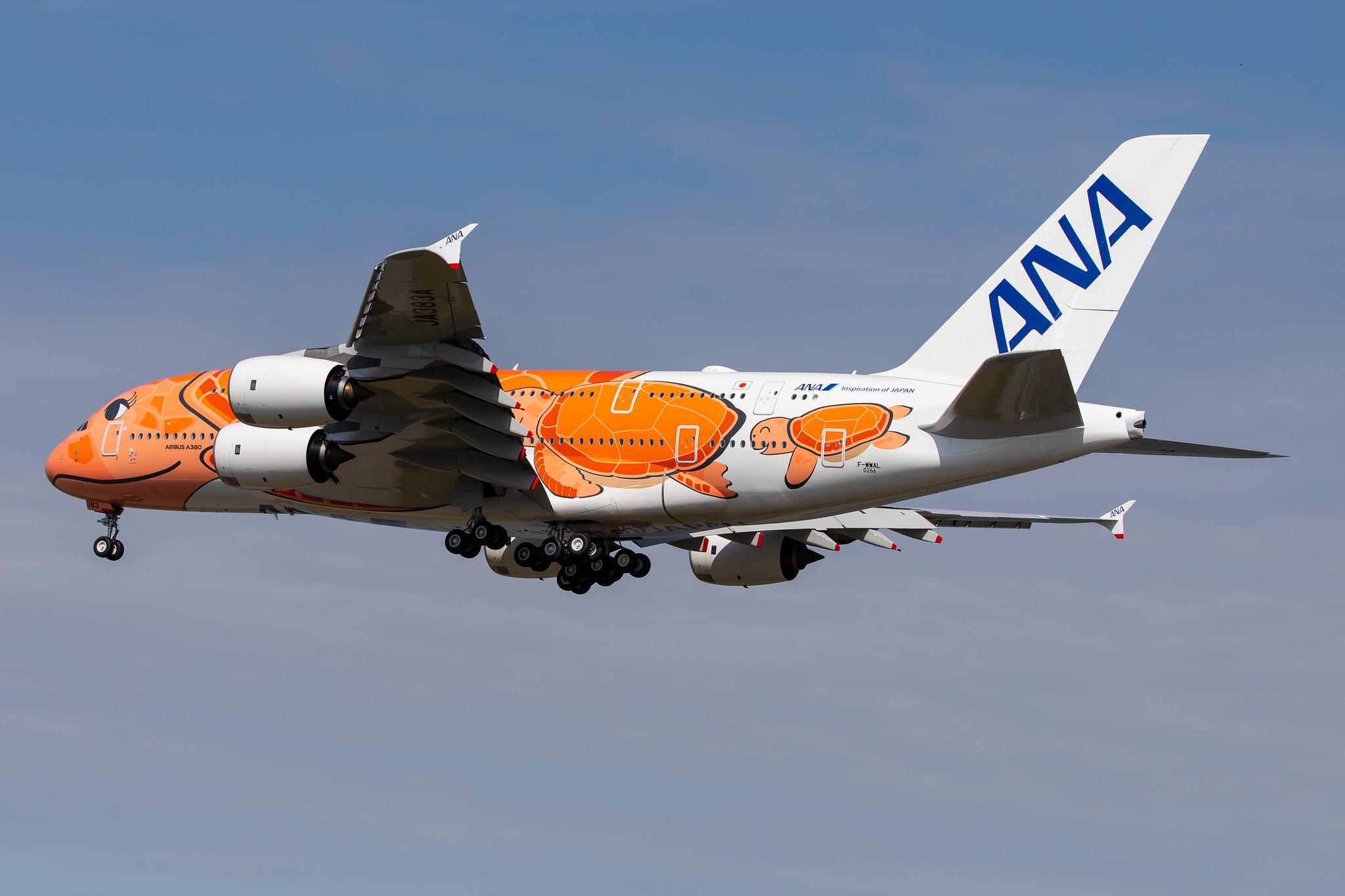 Hamburg Finkenwerder: All Nippon Airways (NH / ANA) | Airbus A380-841 A388 | F-WWAL | MSN 266 | Future: JA383A