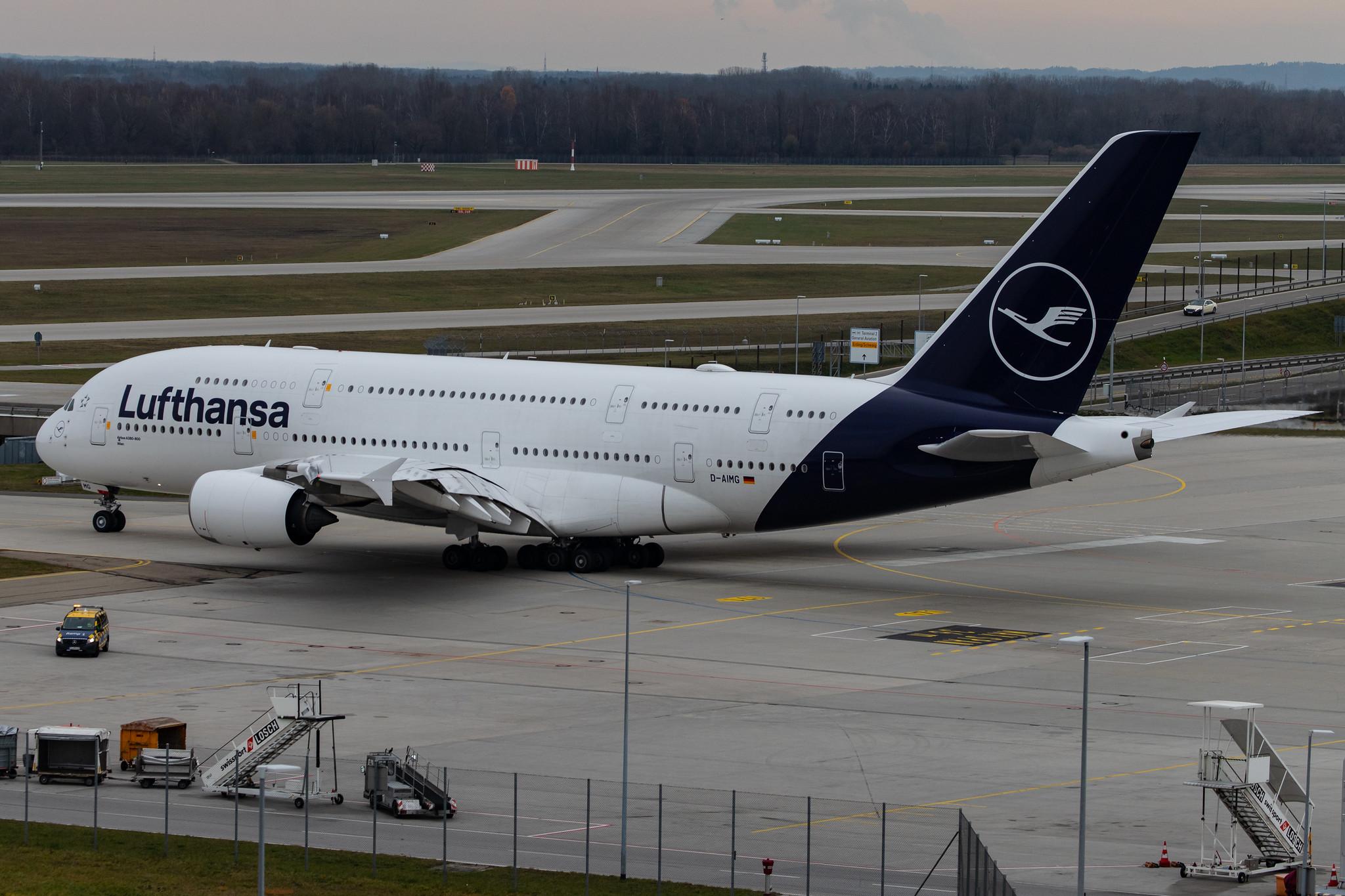 Munich Airport: Lufthansa (LH / DLH) |  Airbus A380-841 A388 | D-AIMG | MSN 069