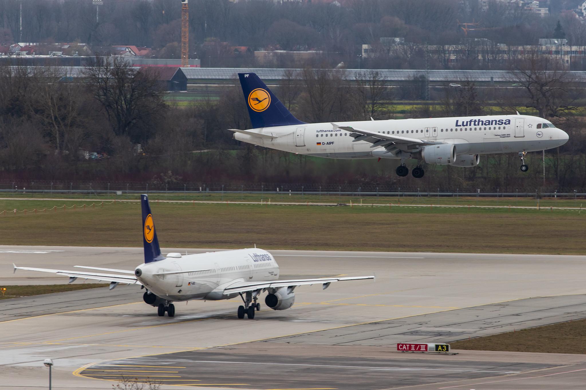 Munich Airport: Lufthansa (LH / DLH) |  Airbus A320-211 A320 | D-AIPF | MSN 0083