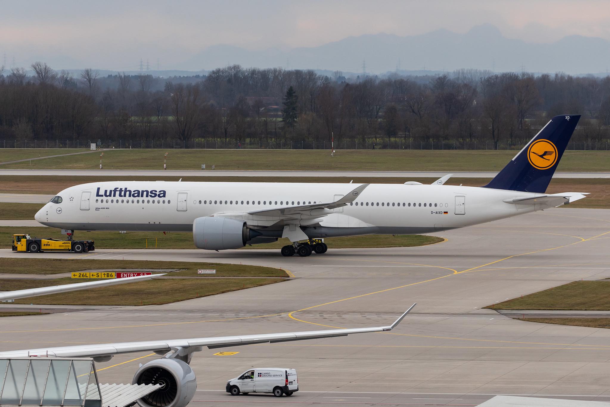 Munich Airport: Lufthansa (LH / DLH) |  Airbus A350-941 A359 | D-AIXD | MSN 127