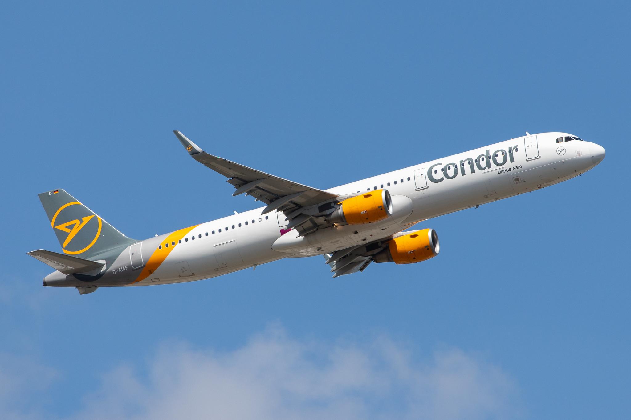 Frankfurt Airport: Condor (DE / CFG) |  Airbus A321-211 A321 | D-AIAF | MSN 6459