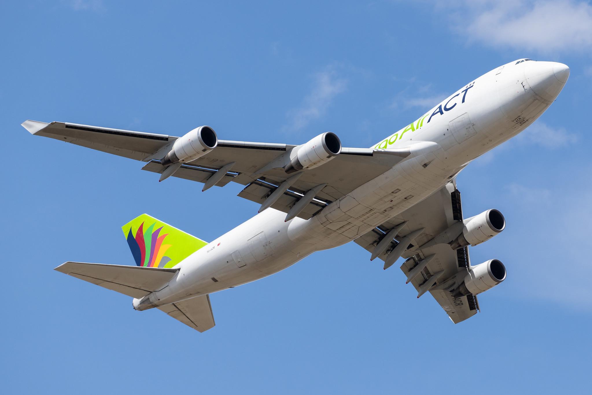 Frankfurt Airport: AirACT (9T / RUN) |  Boeing 747-428F(ER) B744 | TC-ACR | MSN 32866