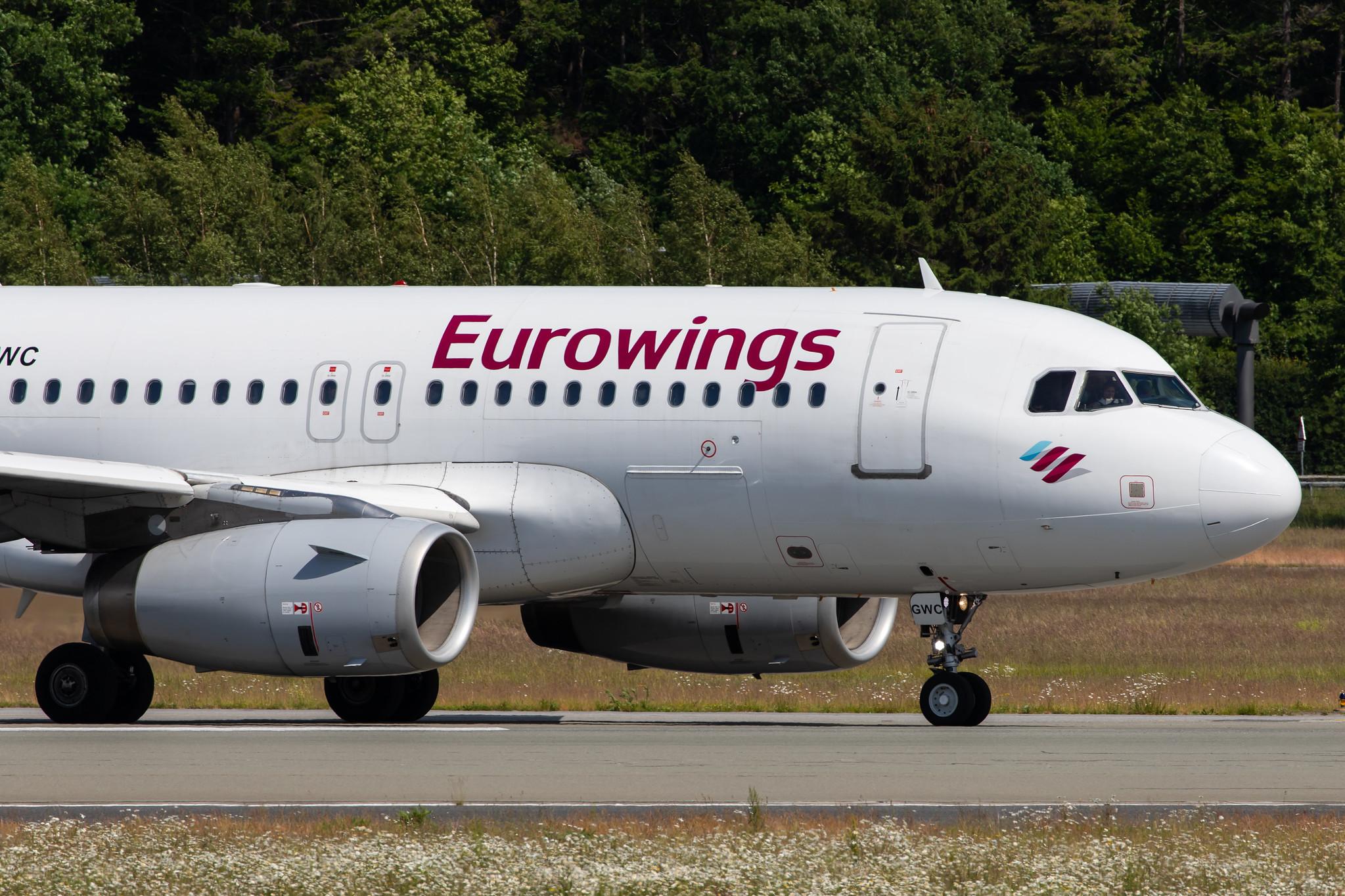 Hamburg Airport: Eurowings (EW / EWG) |  Airbus A319-132 A319 | D-AGWC | MSN 2976