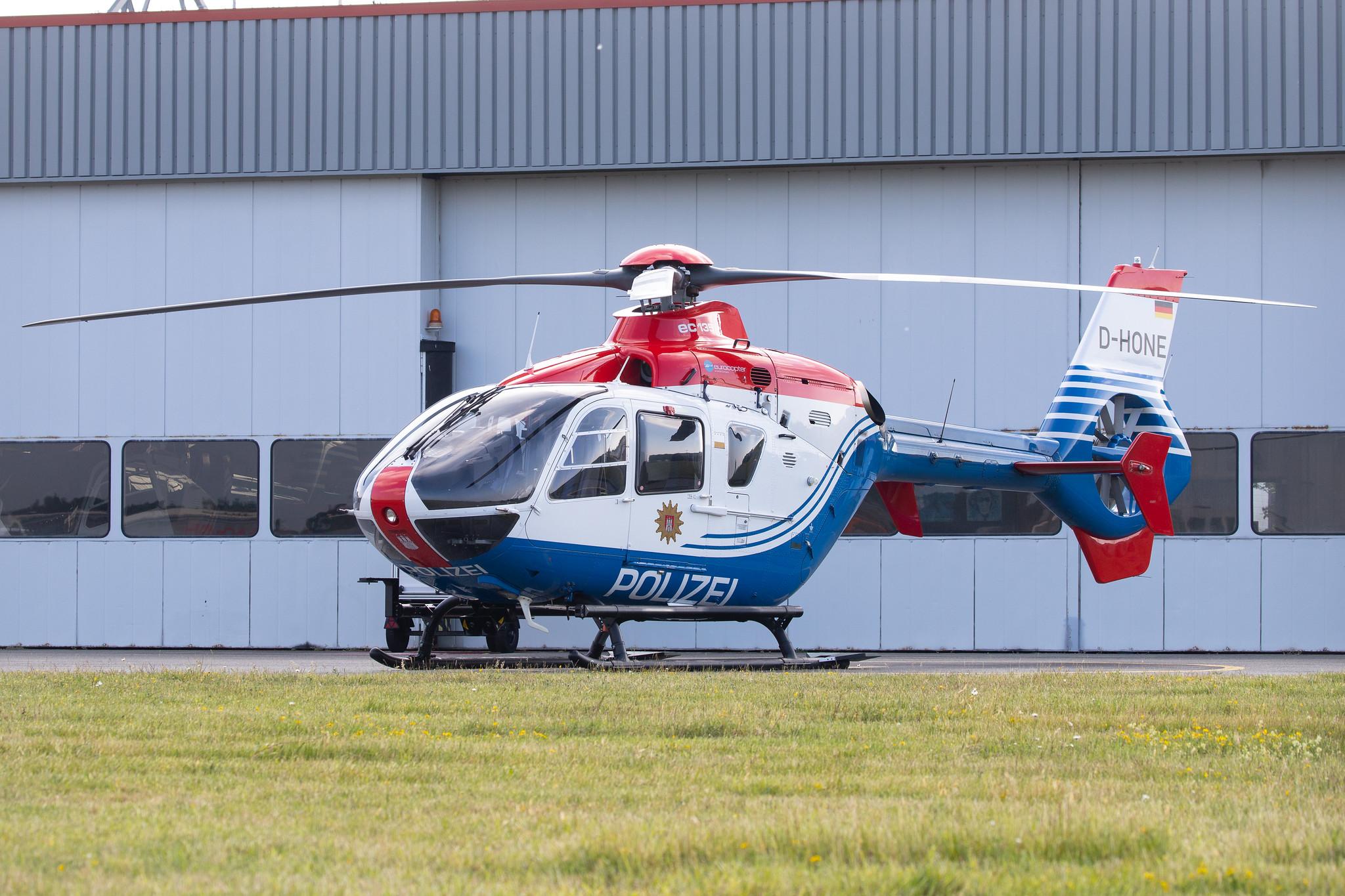 Hamburg Airport: Polizei Hamburg |  Airbus Helicopters H135 EC35 | D-HONE | MSN 0338