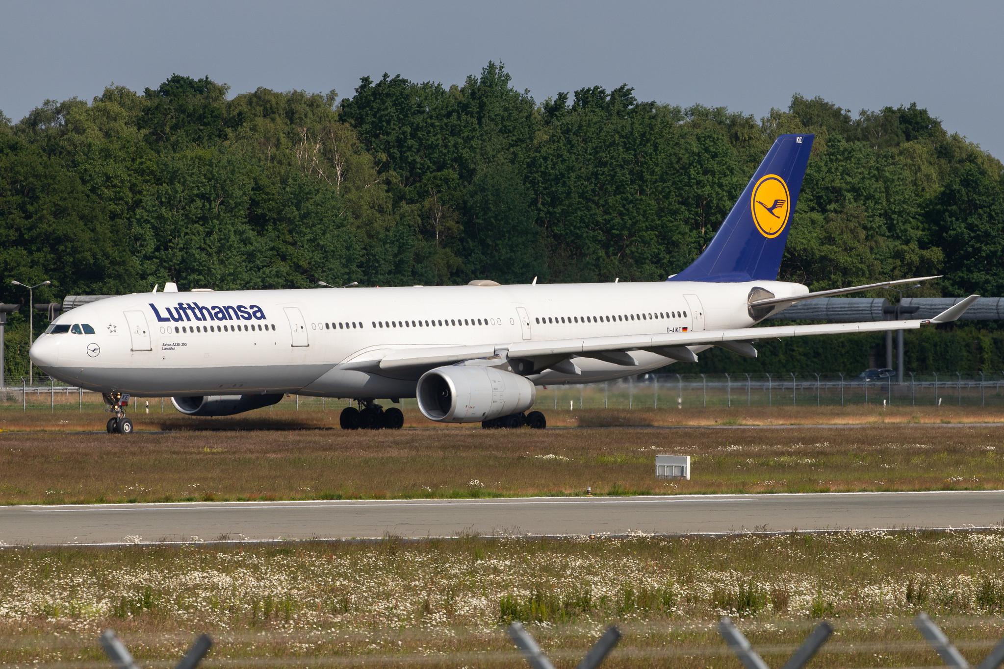 Hamburg Airport: Lufthansa (LH / DLH) |  Airbus A330-343 A333 | D-AIKE | MSN 0636