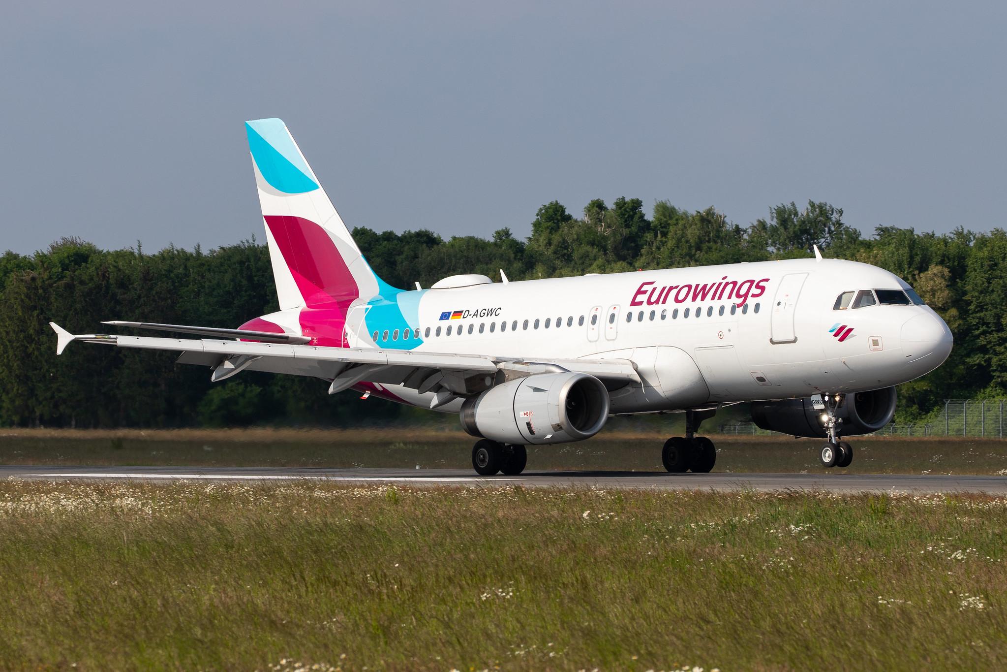 Hamburg Airport: Eurowings (EW / EWG) |  Airbus A319-132 A319 | D-AGWC | MSN 2976