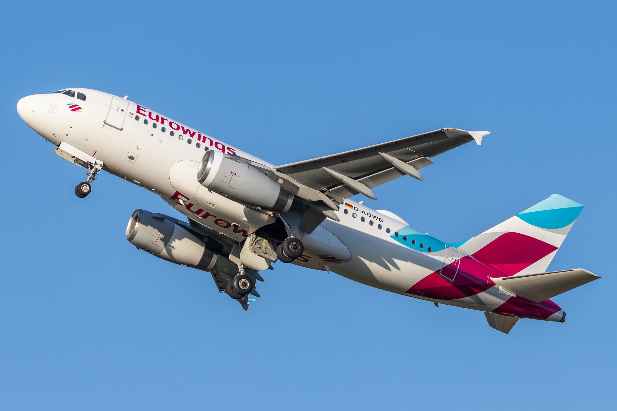 Hamburg Airport: Eurowings (EW / EWG) |  Airbus A319-132 A319 | D-AGWB | MSN 2833