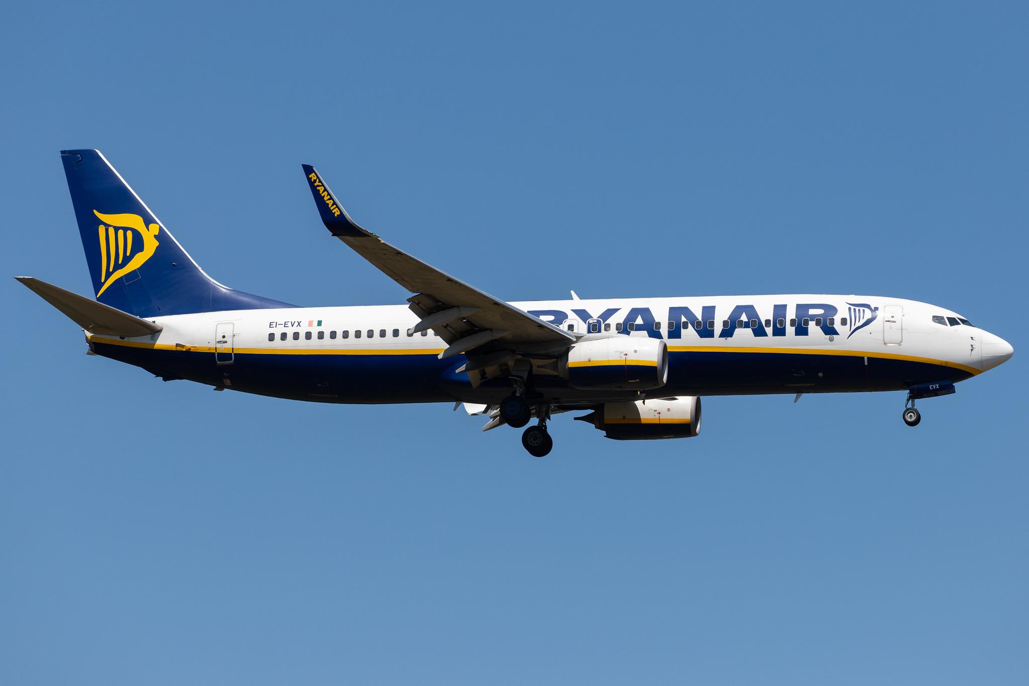 Frankfurt Airport: Ryanair (FR / RYR) |  Boeing 737-8AS B738 | EI-EVX | MSN 40317