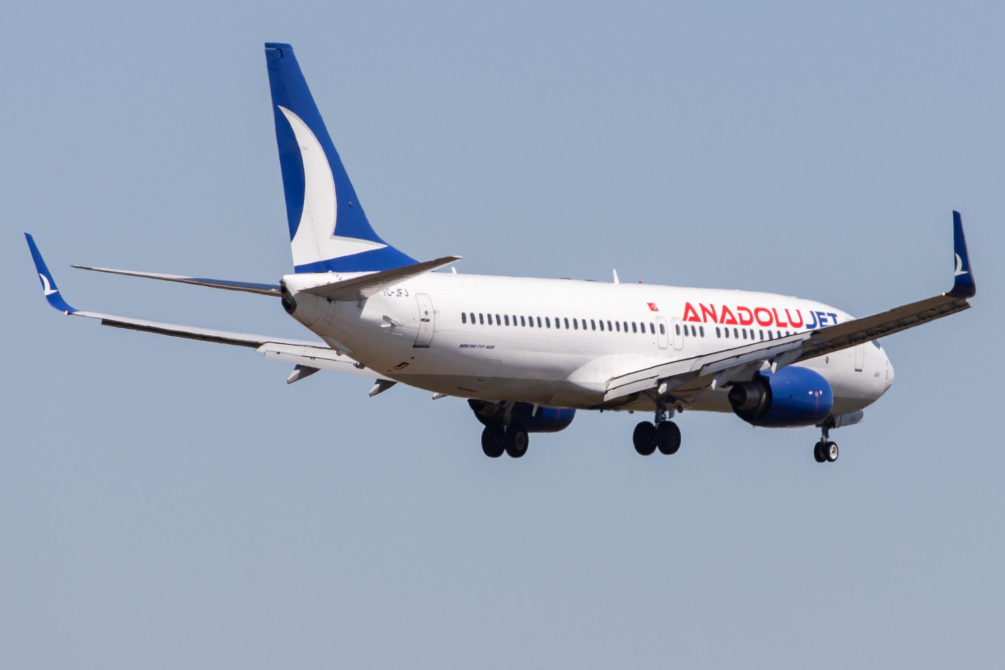 Frankfurt Airport: AnadoluJet (TK / THY) | Operator: Turkish Airlines |  Boeing 737-8F2 B738 | TC-JFJ | MSN 29772